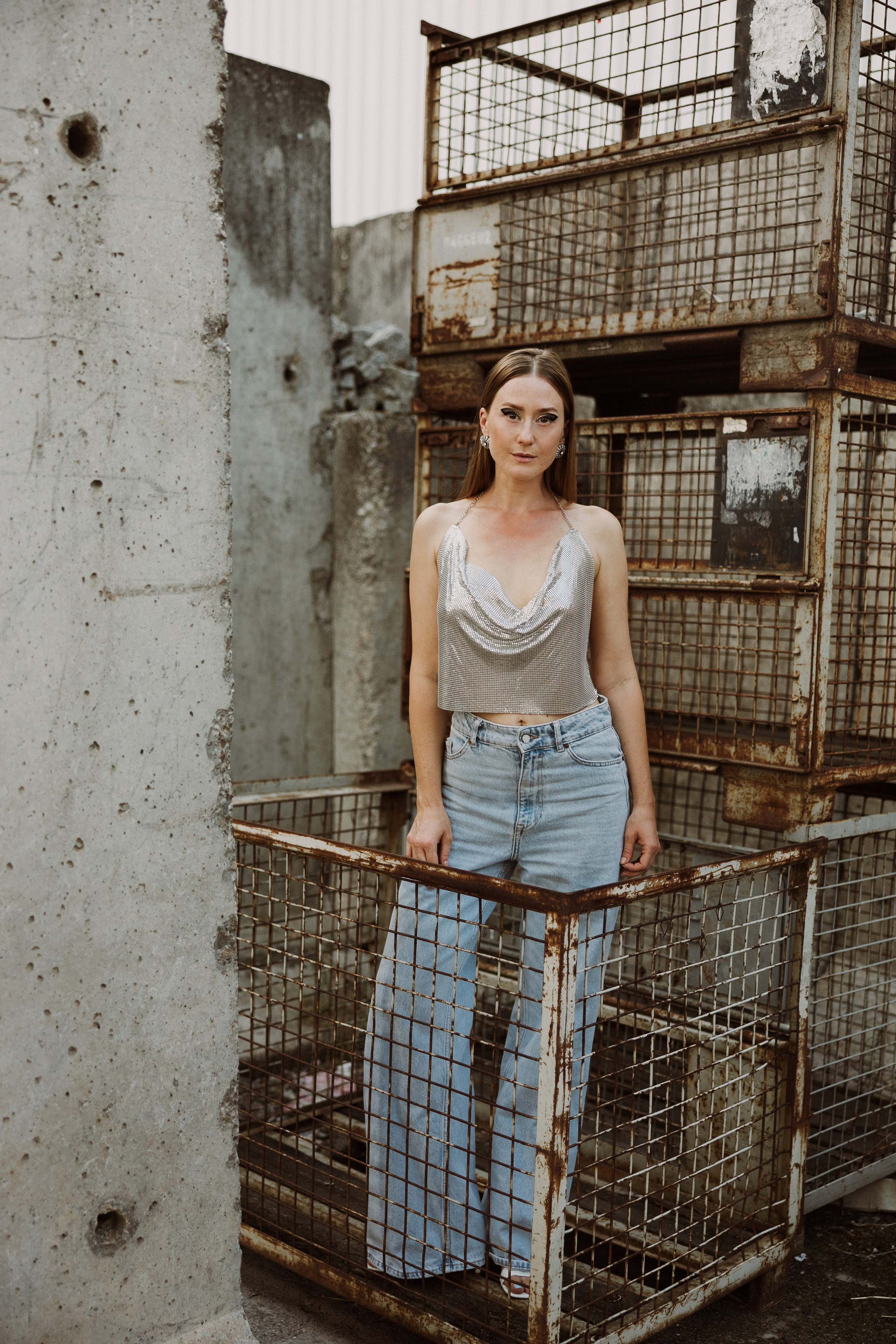 Kreatives Fotoshooting im Karlsruher Hafen. Maria Chistyakovа — Fotografin in Karlsruhe, Baden-Baden und Umgebung