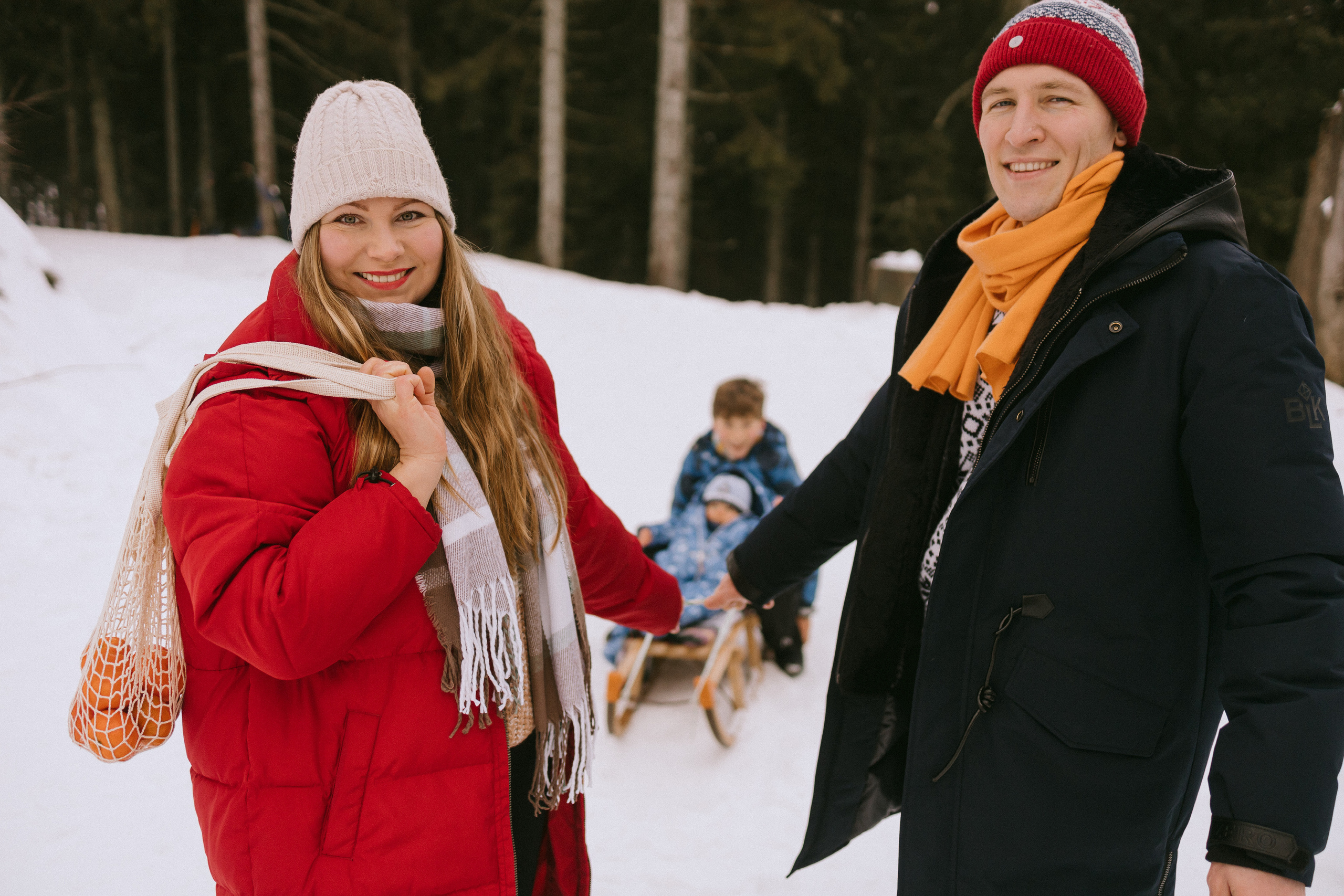 Семейная фотосессия в зимнем лесу. Фотограф в Германии — Мария Чистякова
