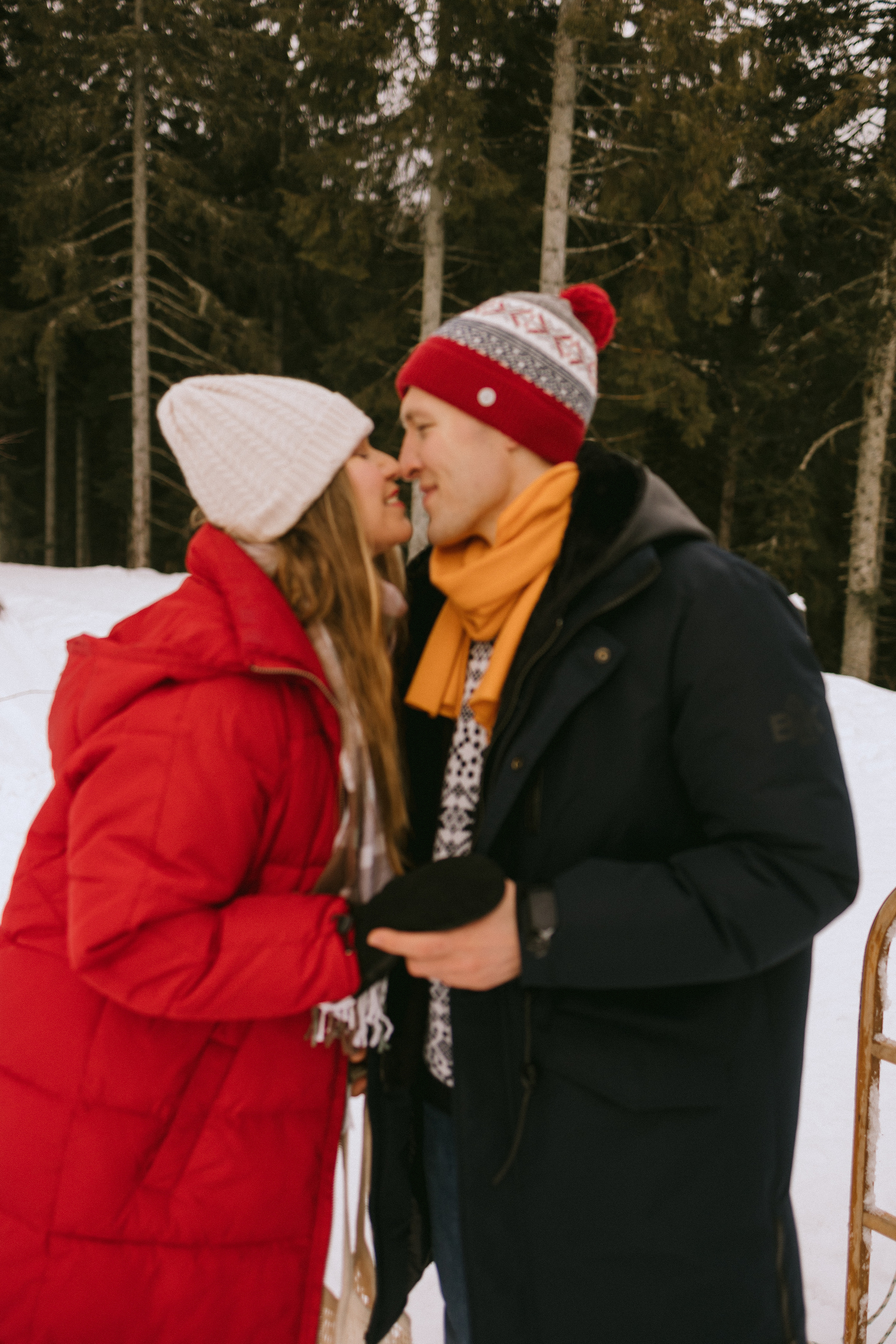 Семейная фотосессия в зимнем лесу. Фотограф в Германии — Мария Чистякова