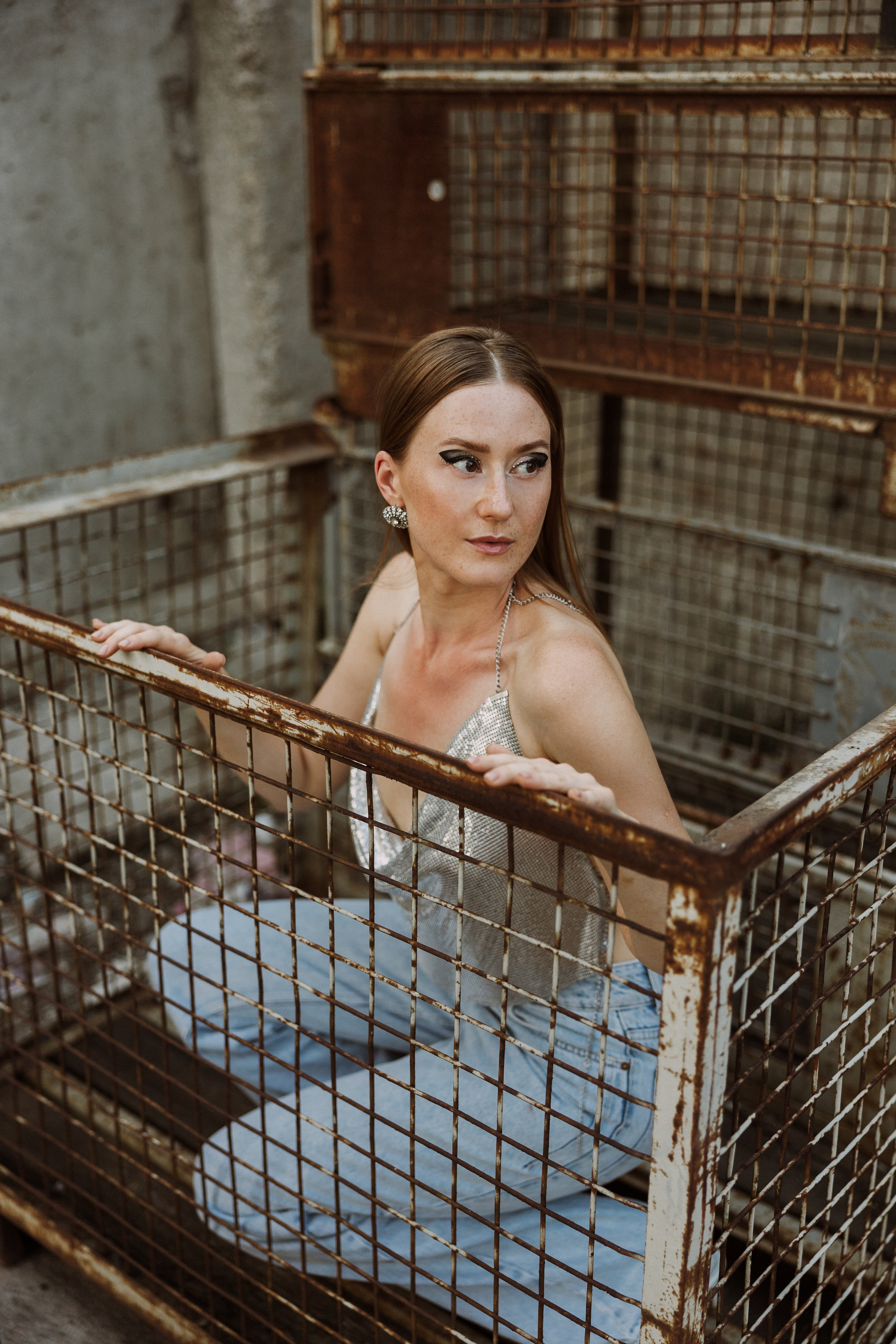 Kreatives Fotoshooting im Karlsruher Hafen. Maria Chistyakovа — Fotografin in Karlsruhe, Baden-Baden und Umgebung