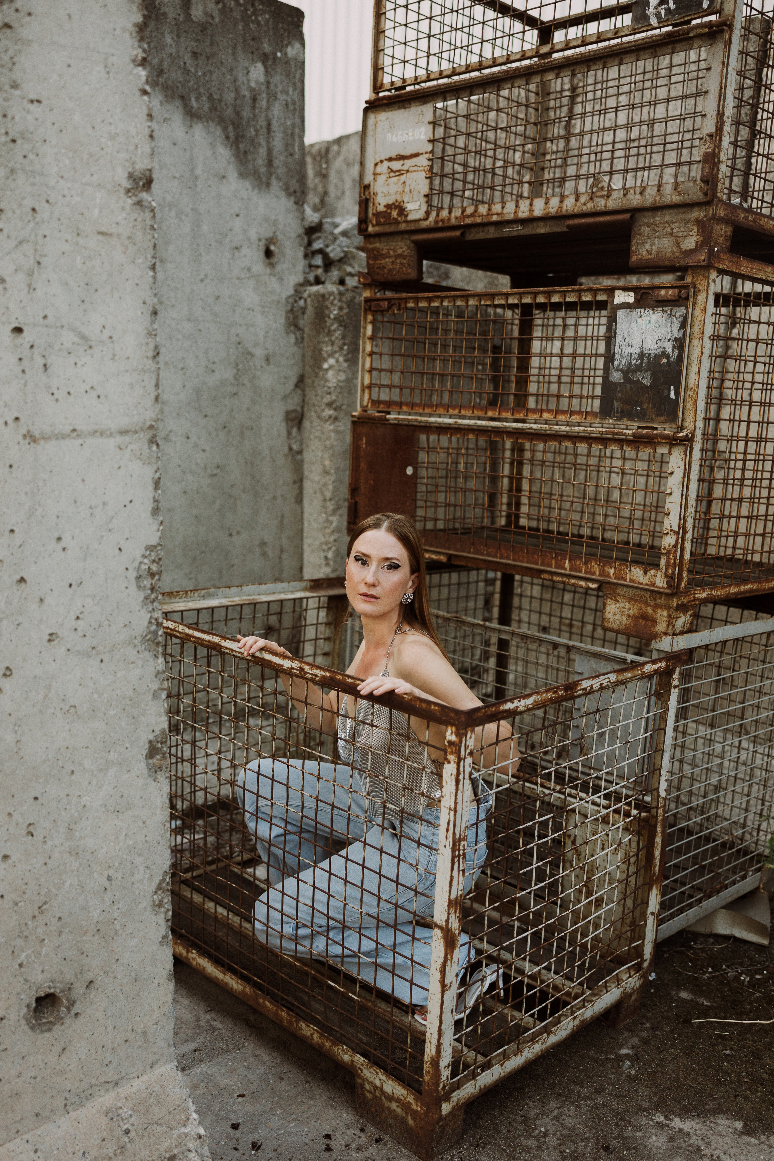 Kreatives Fotoshooting im Karlsruher Hafen. Maria Chistyakovа — Fotografin in Karlsruhe, Baden-Baden und Umgebung