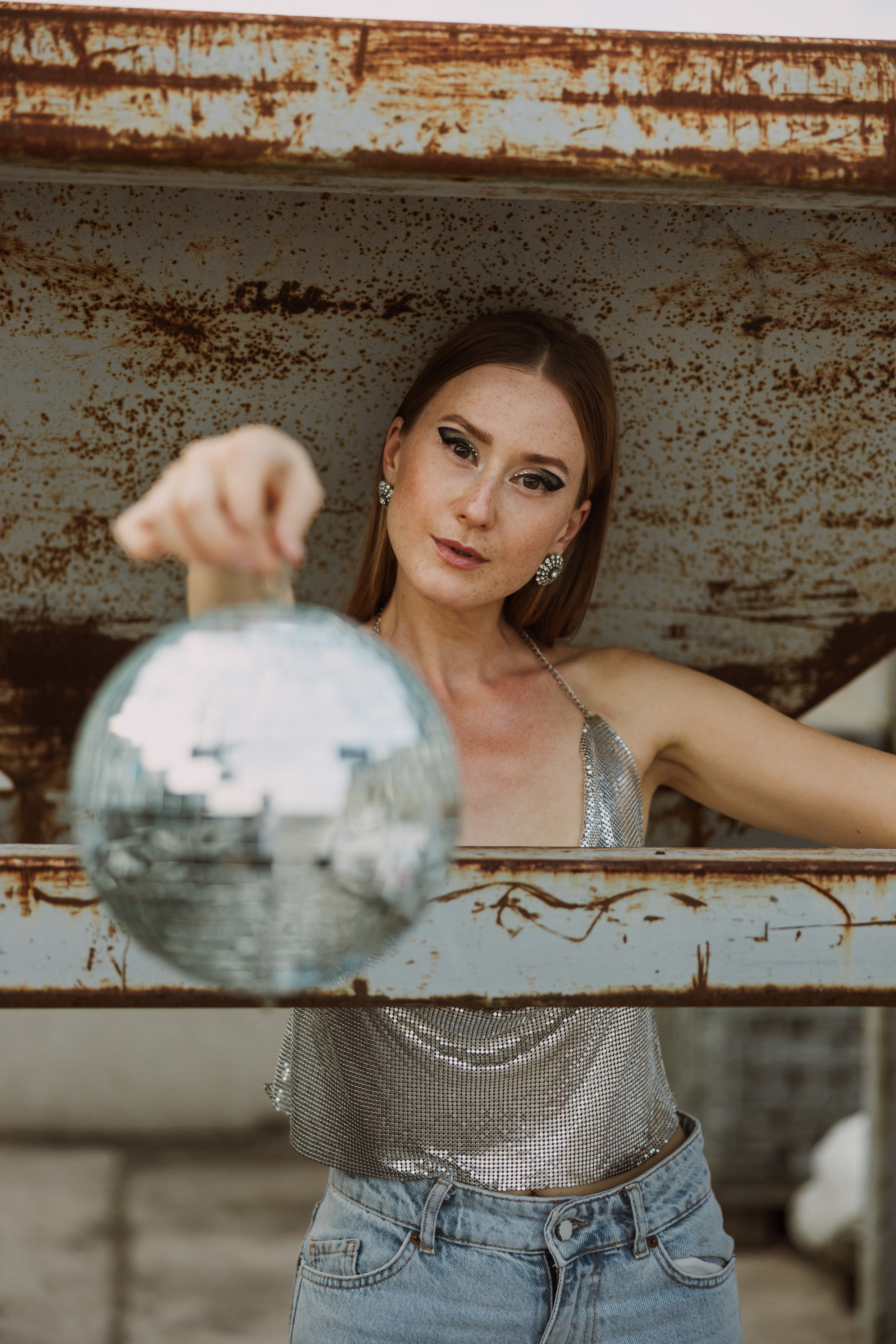 Kreatives Fotoshooting im Karlsruher Hafen. Maria Chistyakovа — Fotografin in Karlsruhe, Baden-Baden und Umgebung