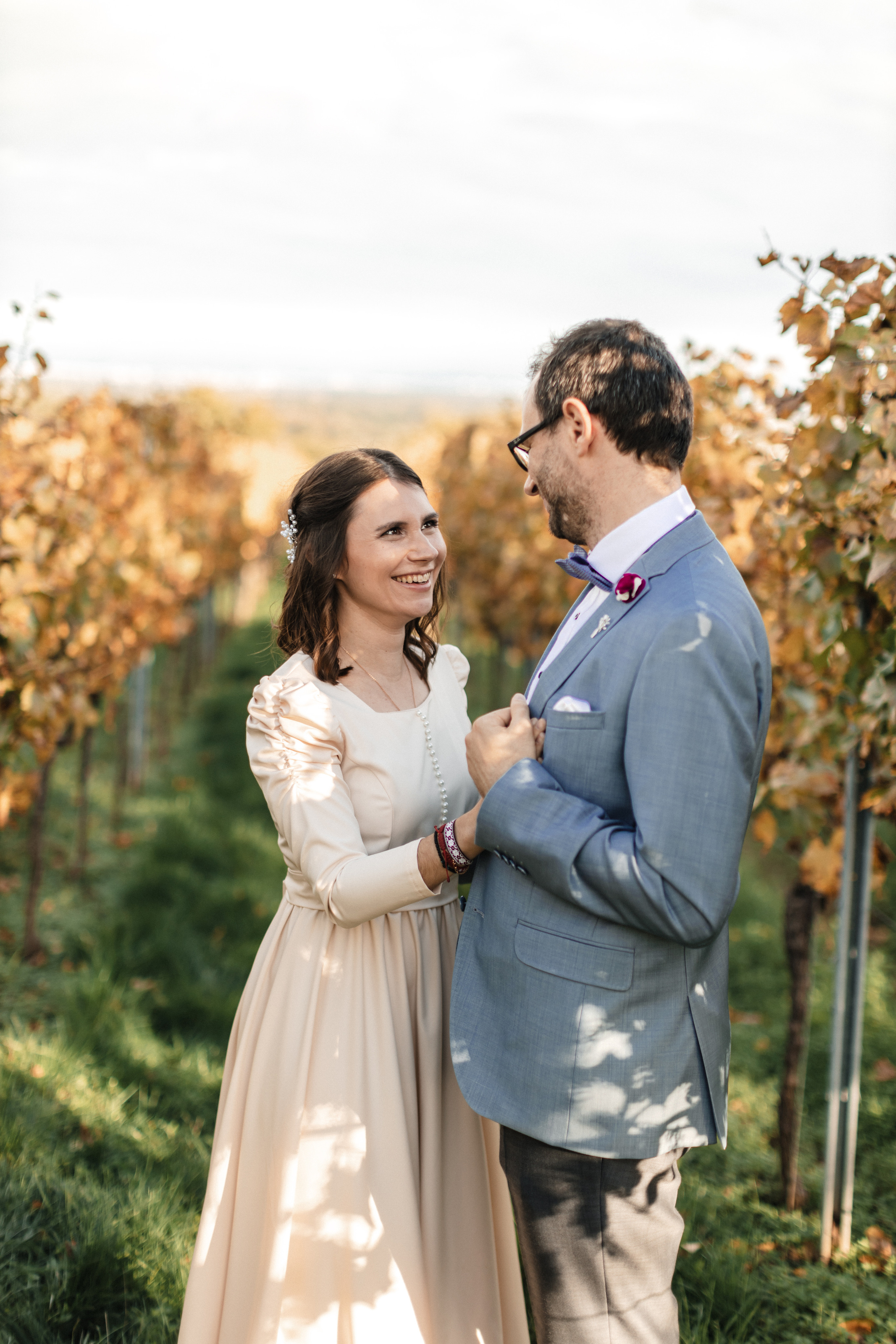 Hochzeitsfotoshooting in den Weinbergen. Maria Chistyakovа — Fotografin in Karlsruhe, Baden-Baden und Umgebung