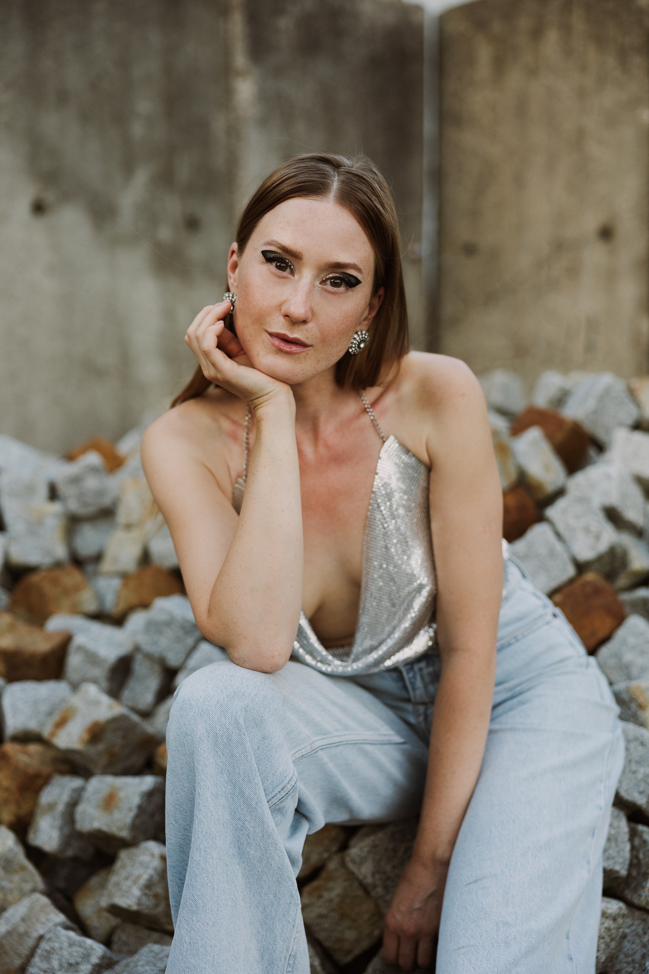 Kreatives Fotoshooting im Karlsruher Hafen. Maria Chistyakovа — Fotografin in Karlsruhe, Baden-Baden und Umgebung