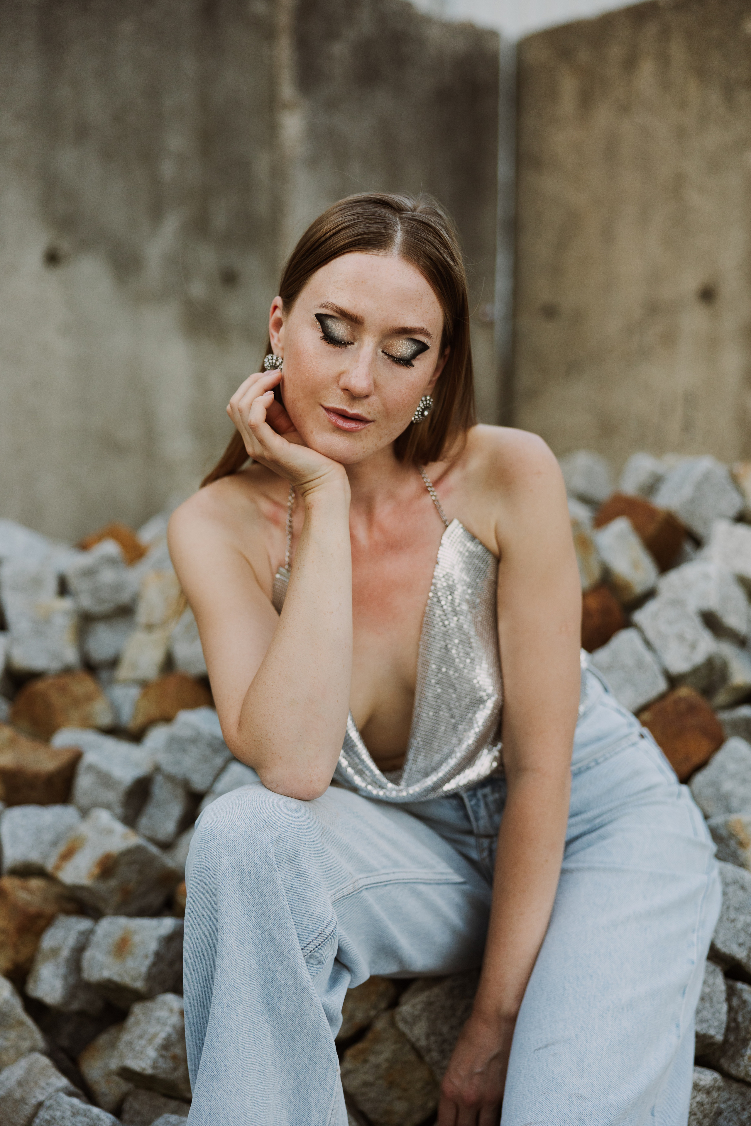 Kreatives Fotoshooting im Karlsruher Hafen. Maria Chistyakovа — Fotografin in Karlsruhe, Baden-Baden und Umgebung