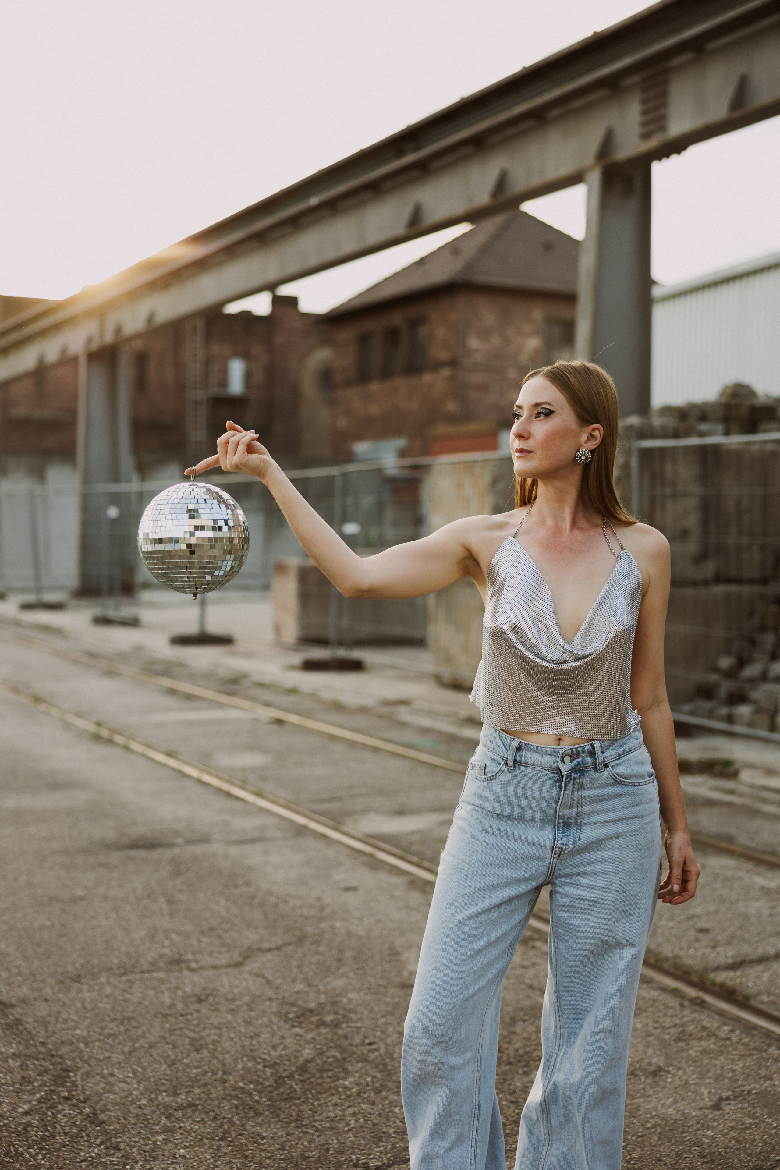 Kreatives Fotoshooting im Karlsruher Hafen. Maria Chistyakovа — Fotografin in Karlsruhe, Baden-Baden und Umgebung