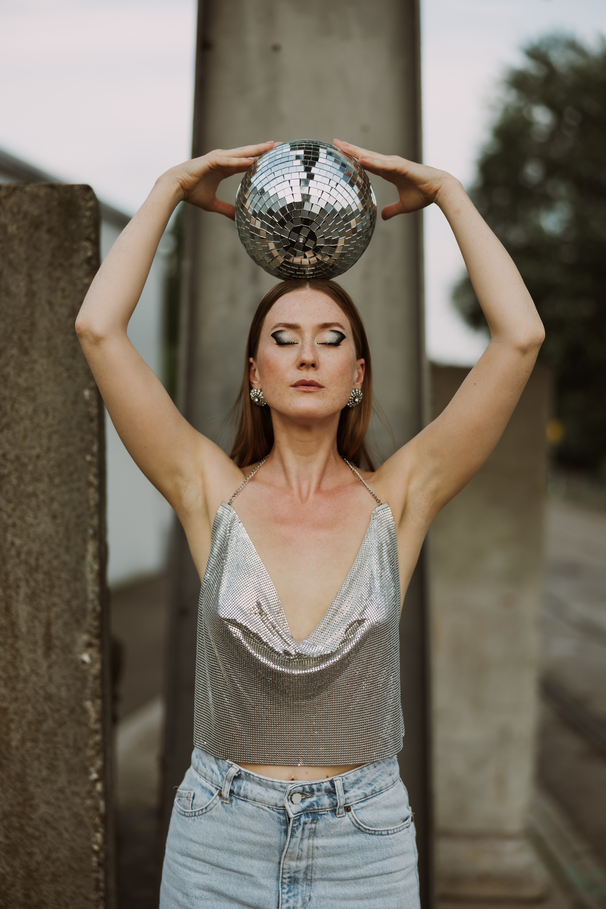 Kreatives Fotoshooting im Karlsruher Hafen. Maria Chistyakovа — Fotografin in Karlsruhe, Baden-Baden und Umgebung