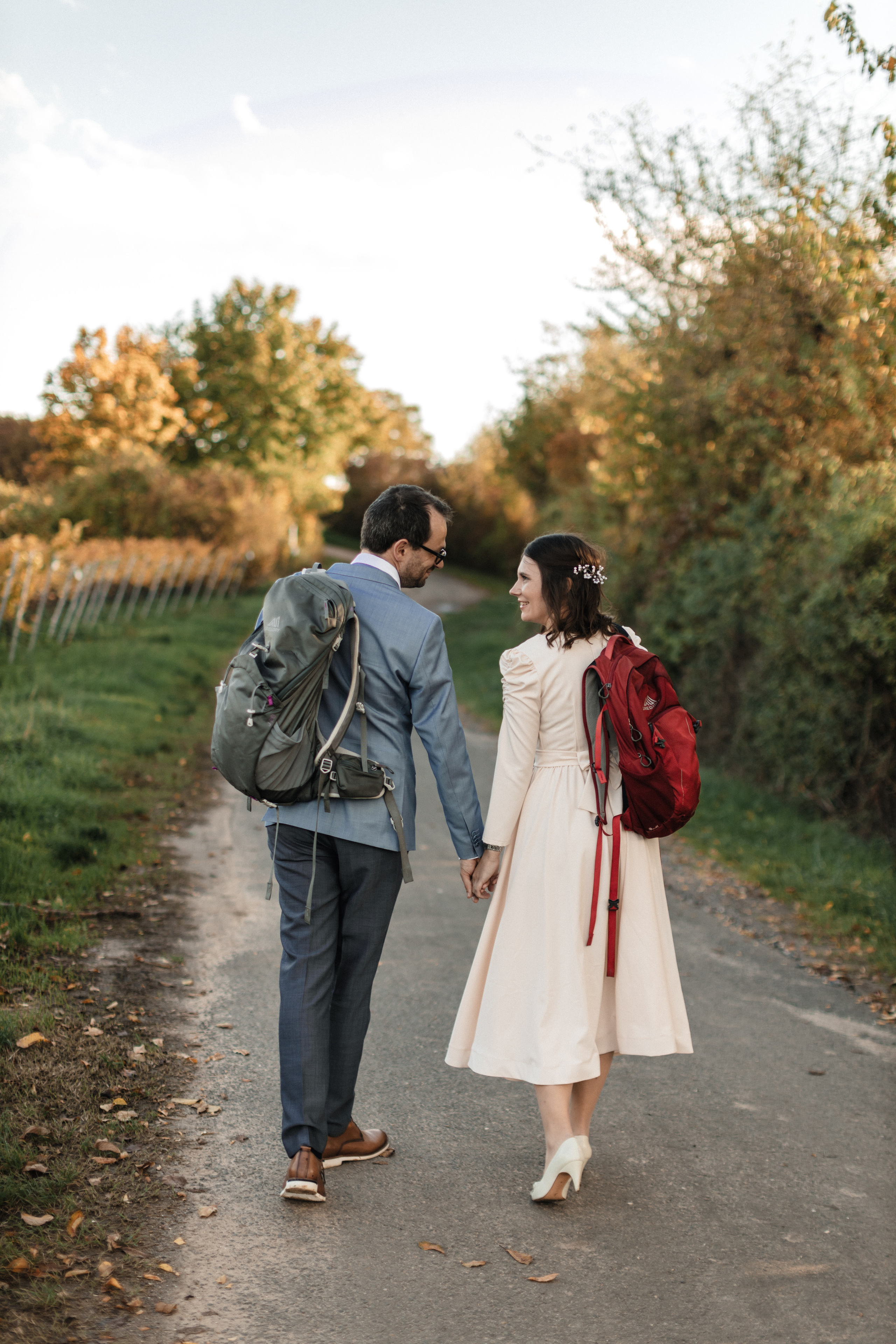 Hochzeitsfotoshooting in den Weinbergen. Maria Chistyakovа — Fotografin in Karlsruhe, Baden-Baden und Umgebung