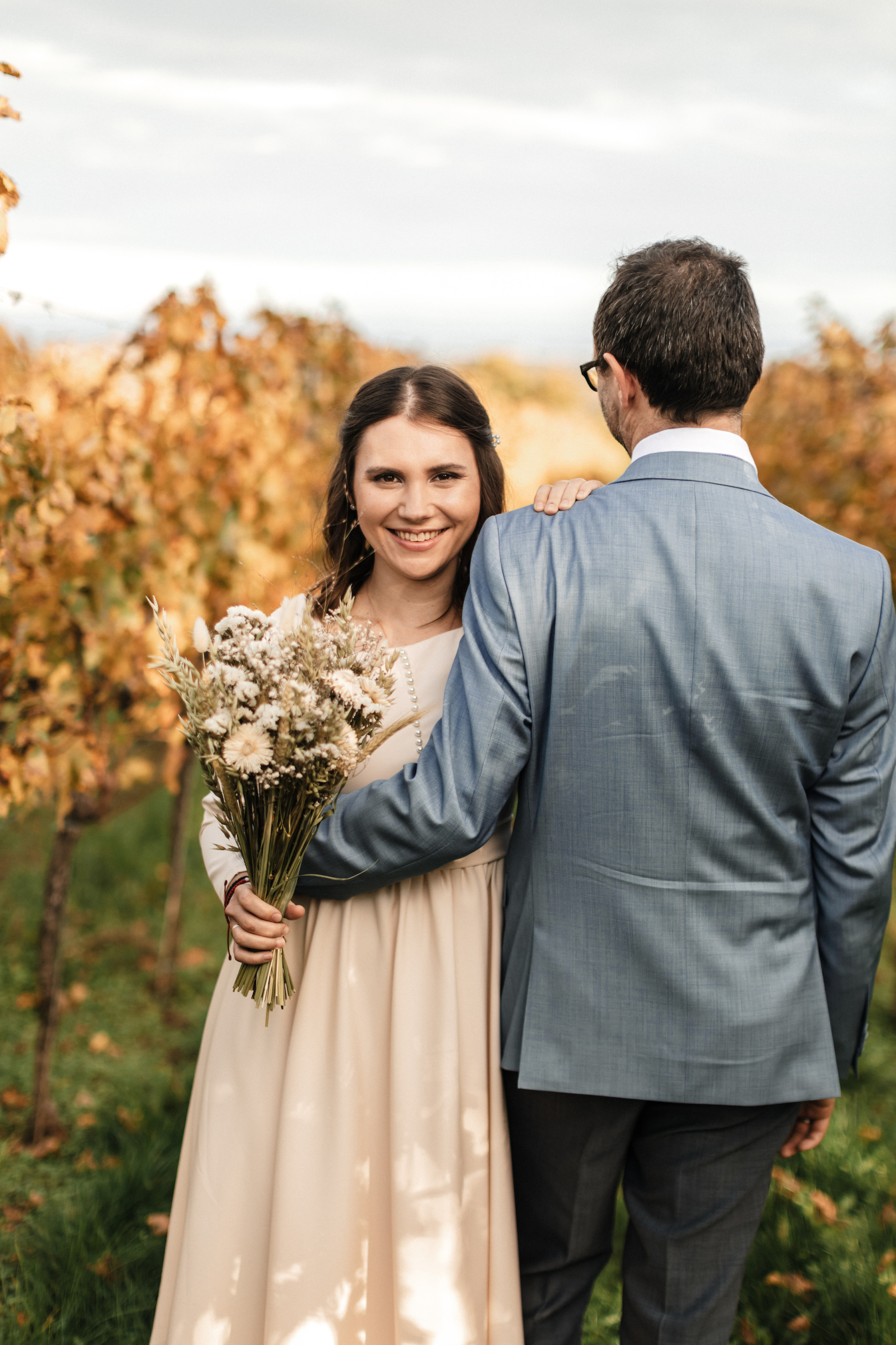 Hochzeitsfotoshooting in den Weinbergen. Maria Chistyakovа — Fotografin in Karlsruhe, Baden-Baden und Umgebung