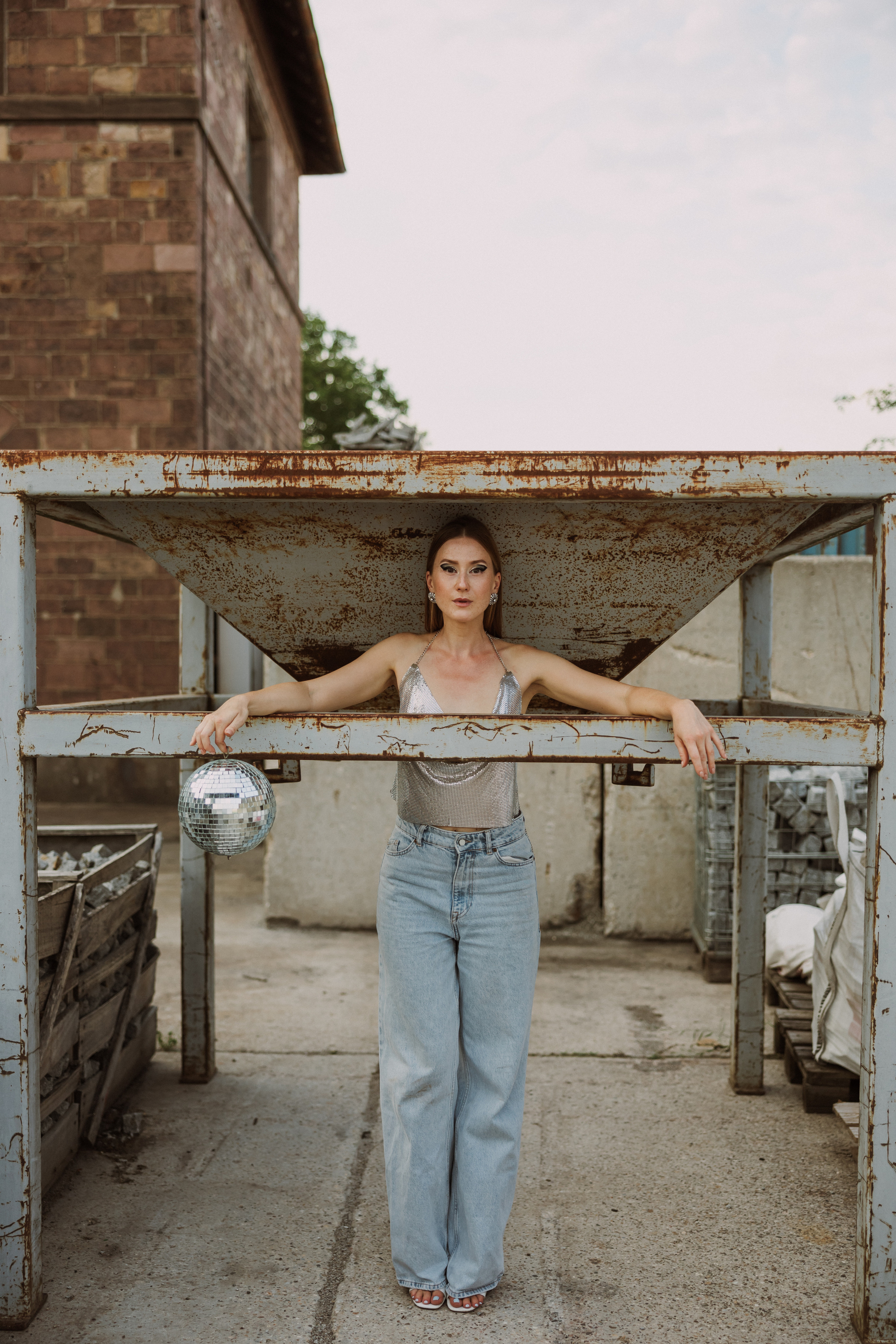 Kreatives Fotoshooting im Karlsruher Hafen. Maria Chistyakovа — Fotografin in Karlsruhe, Baden-Baden und Umgebung