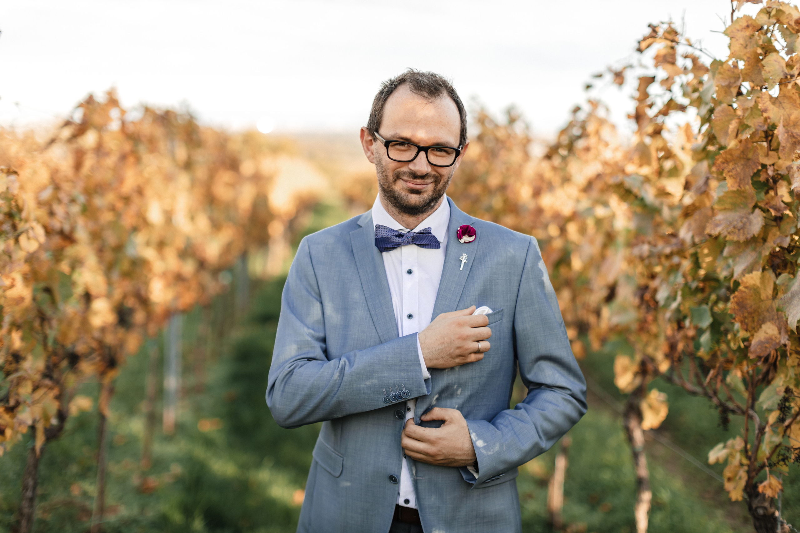 Hochzeitsfotoshooting in den Weinbergen. Maria Chistyakovа — Fotografin in Karlsruhe, Baden-Baden und Umgebung