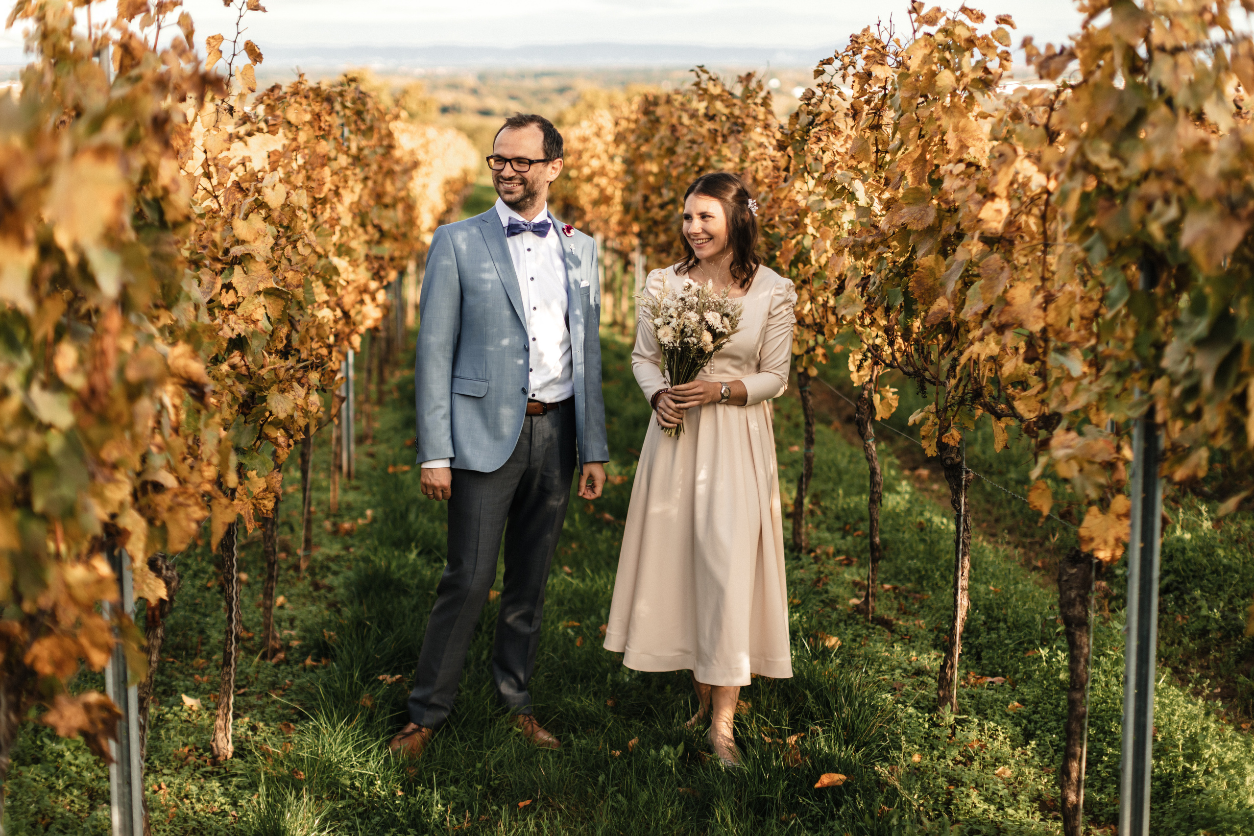 Hochzeitsfotoshooting in den Weinbergen. Maria Chistyakovа — Fotografin in Karlsruhe, Baden-Baden und Umgebung