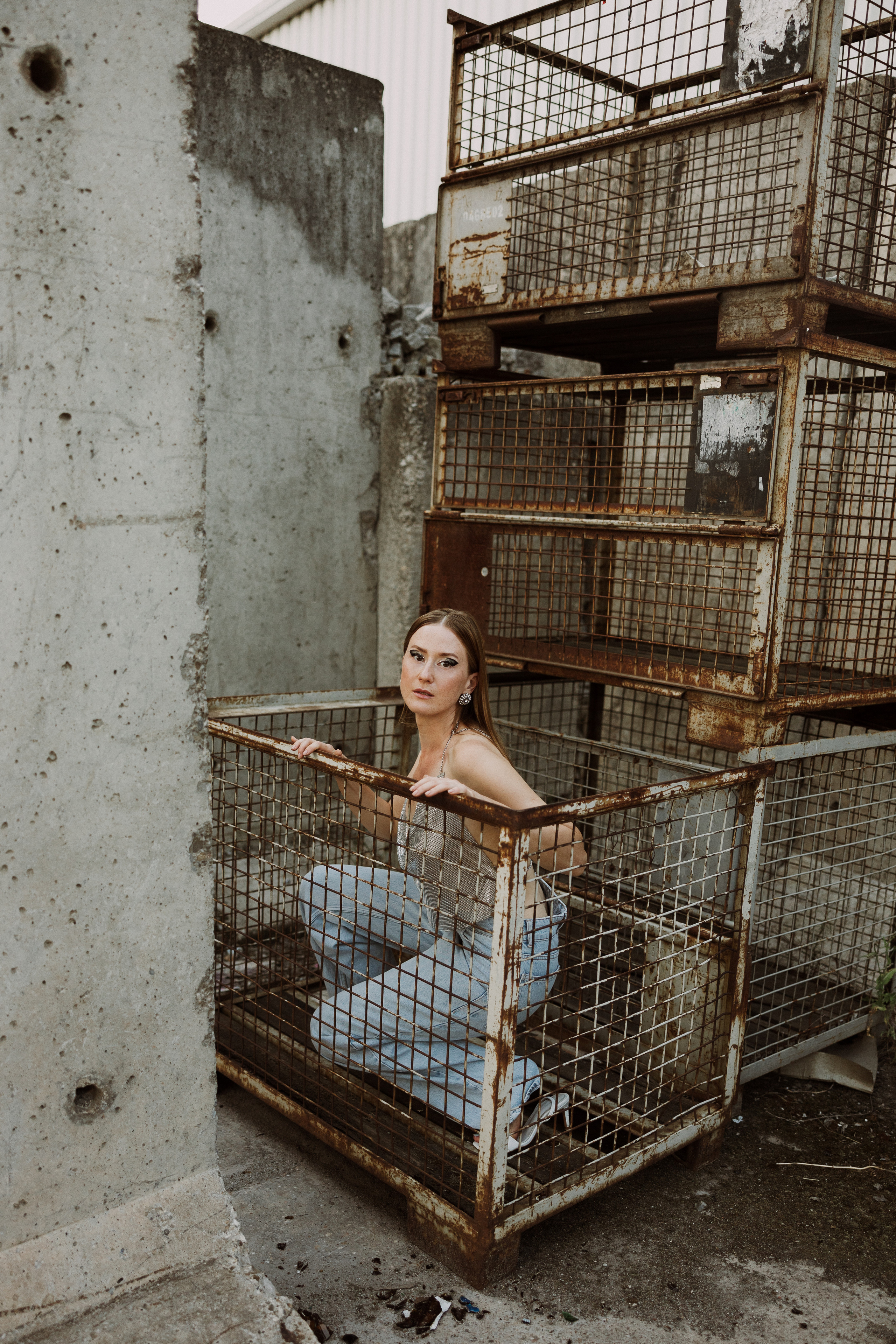 Kreatives Fotoshooting im Karlsruher Hafen. Maria Chistyakovа — Fotografin in Karlsruhe, Baden-Baden und Umgebung