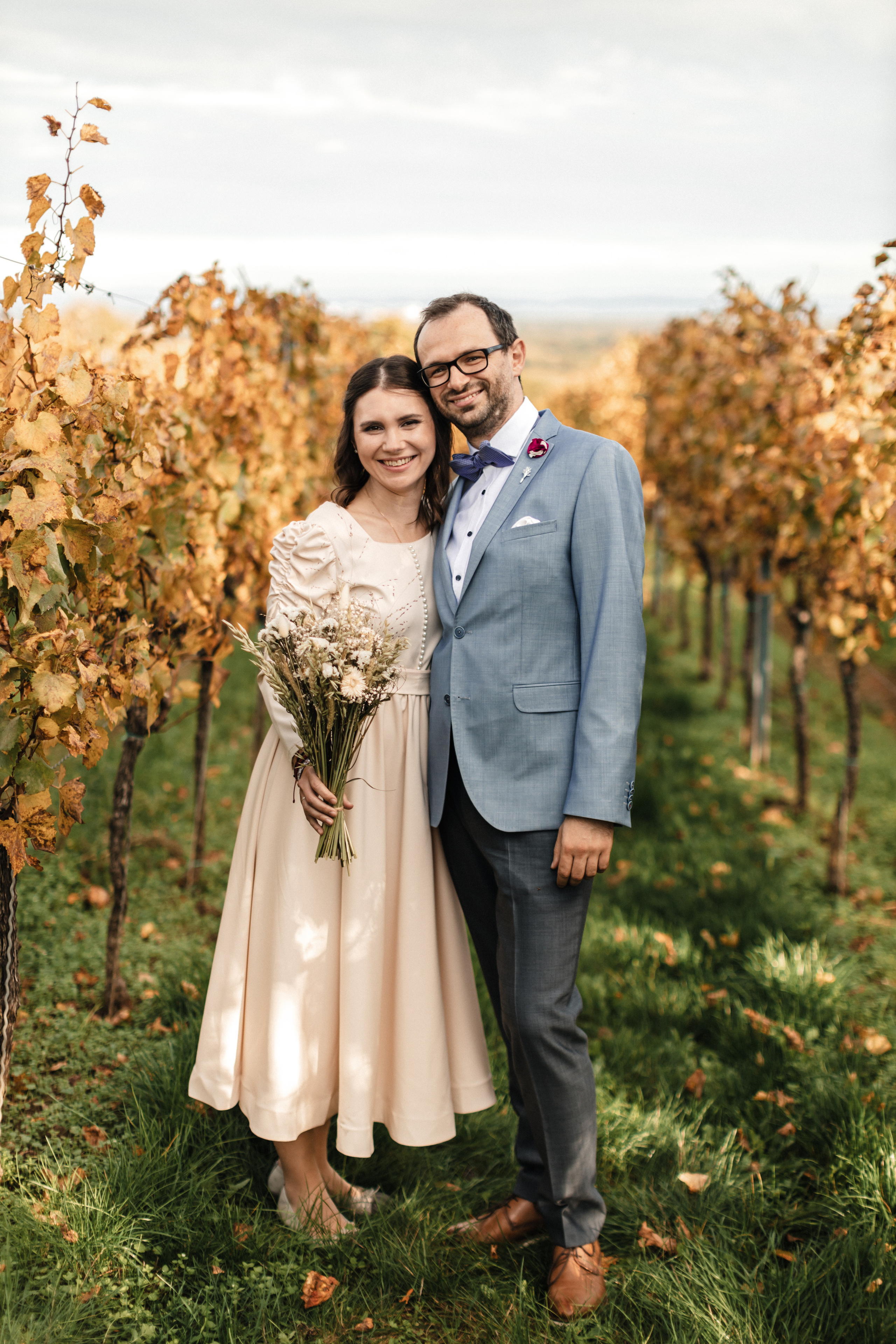 Hochzeitsfotoshooting in den Weinbergen. Maria Chistyakovа — Fotografin in Karlsruhe, Baden-Baden und Umgebung