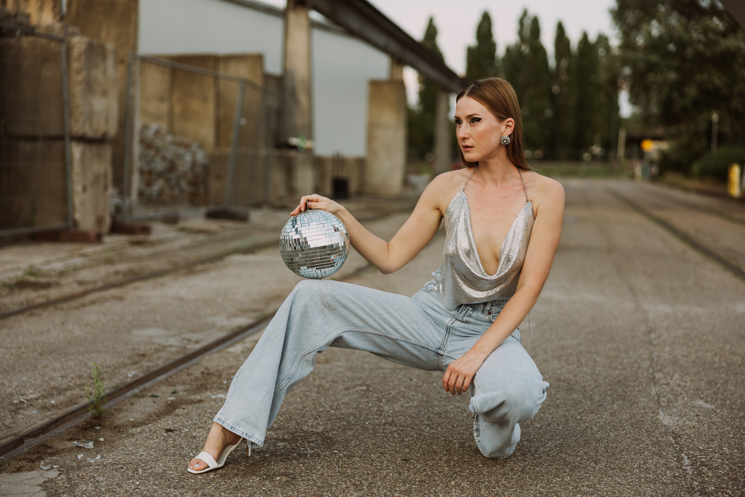 Kreatives Fotoshooting im Karlsruher Hafen. Maria Chistyakovа — Fotografin in Karlsruhe, Baden-Baden und Umgebung