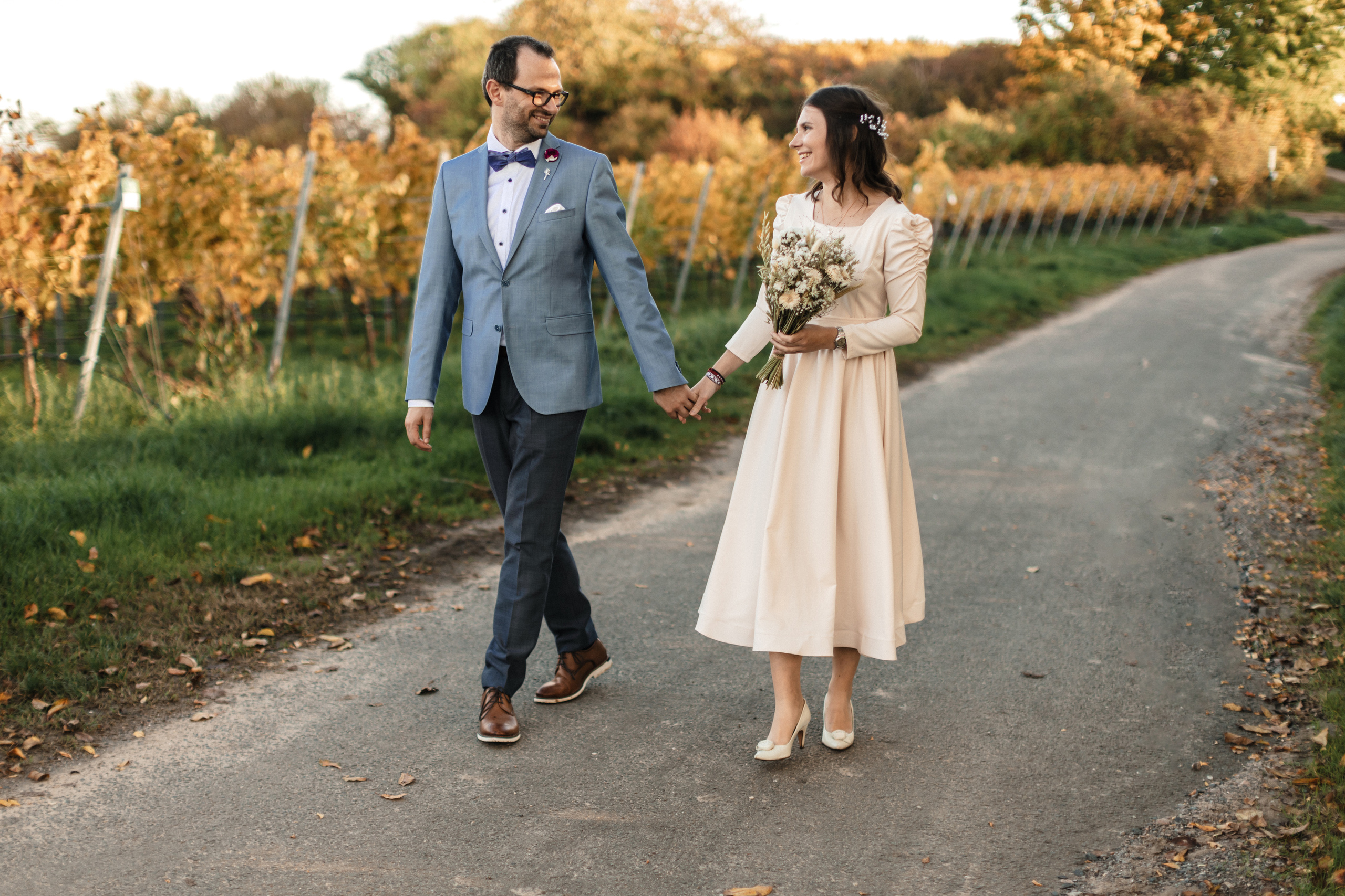 Hochzeitsfotoshooting in den Weinbergen. Maria Chistyakovа — Fotografin in Karlsruhe, Baden-Baden und Umgebung