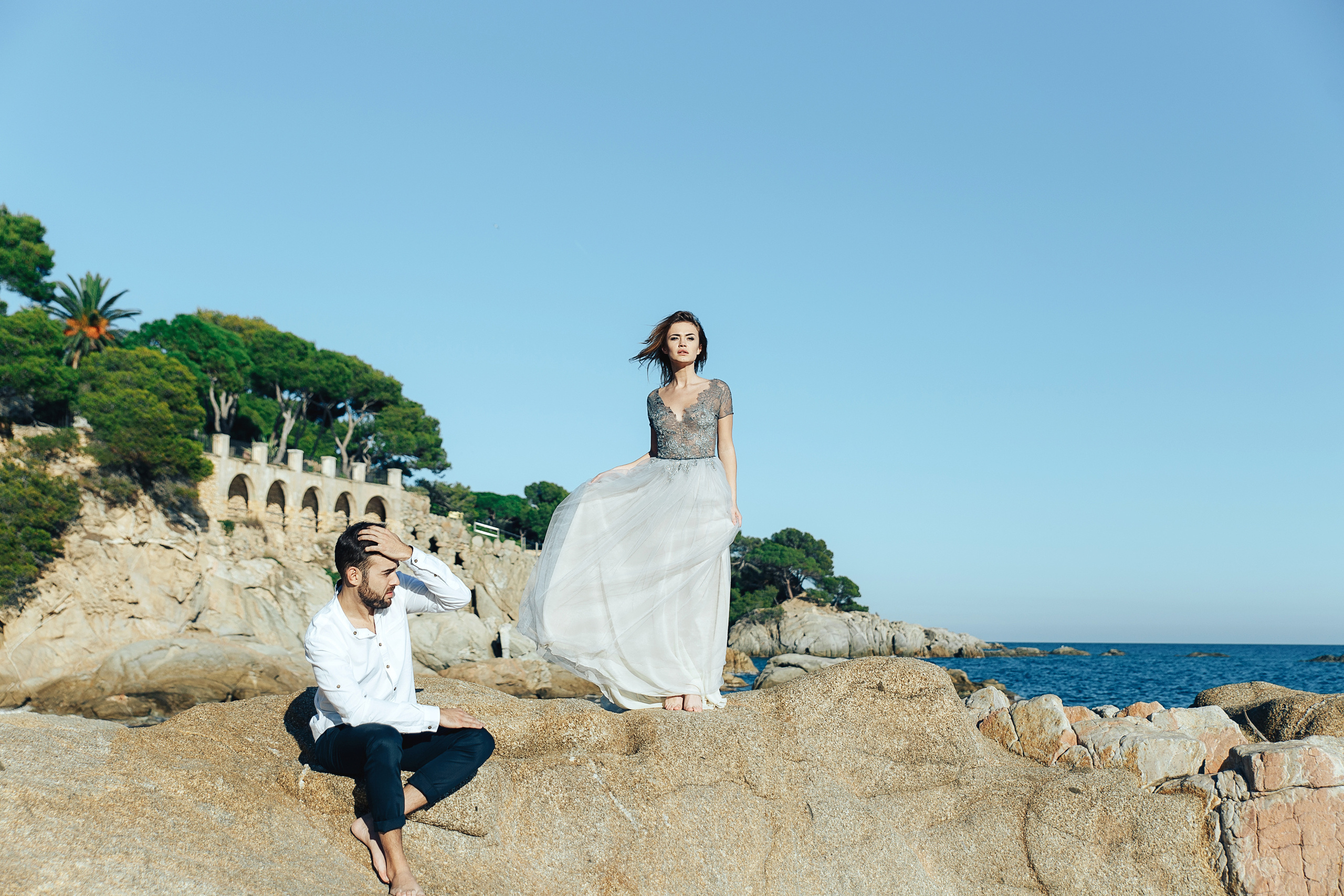 Свадебная фотосессия на побережье Коста Брава, Плая-де-Аро, Ллорет де. Фотограф в Барселоне, в Испании, по всей Европе - Андрей Пасечник. Тел