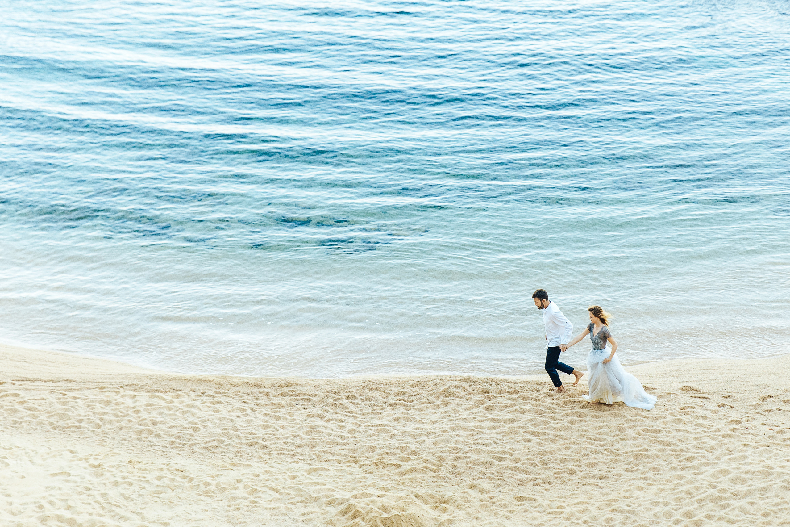 Свадебная фотосессия на побережье Коста Брава, Плая-де-Аро, Ллорет де. Фотограф в Барселоне, в Испании, по всей Европе - Андрей Пасечник. Тел