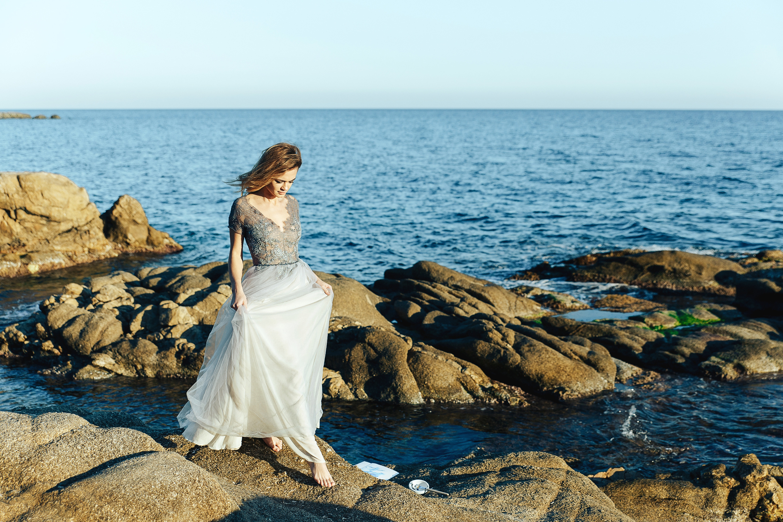 Свадебная фотосессия на побережье Коста Брава, Плая-де-Аро, Ллорет де. Фотограф в Барселоне, в Испании, по всей Европе - Андрей Пасечник. Тел