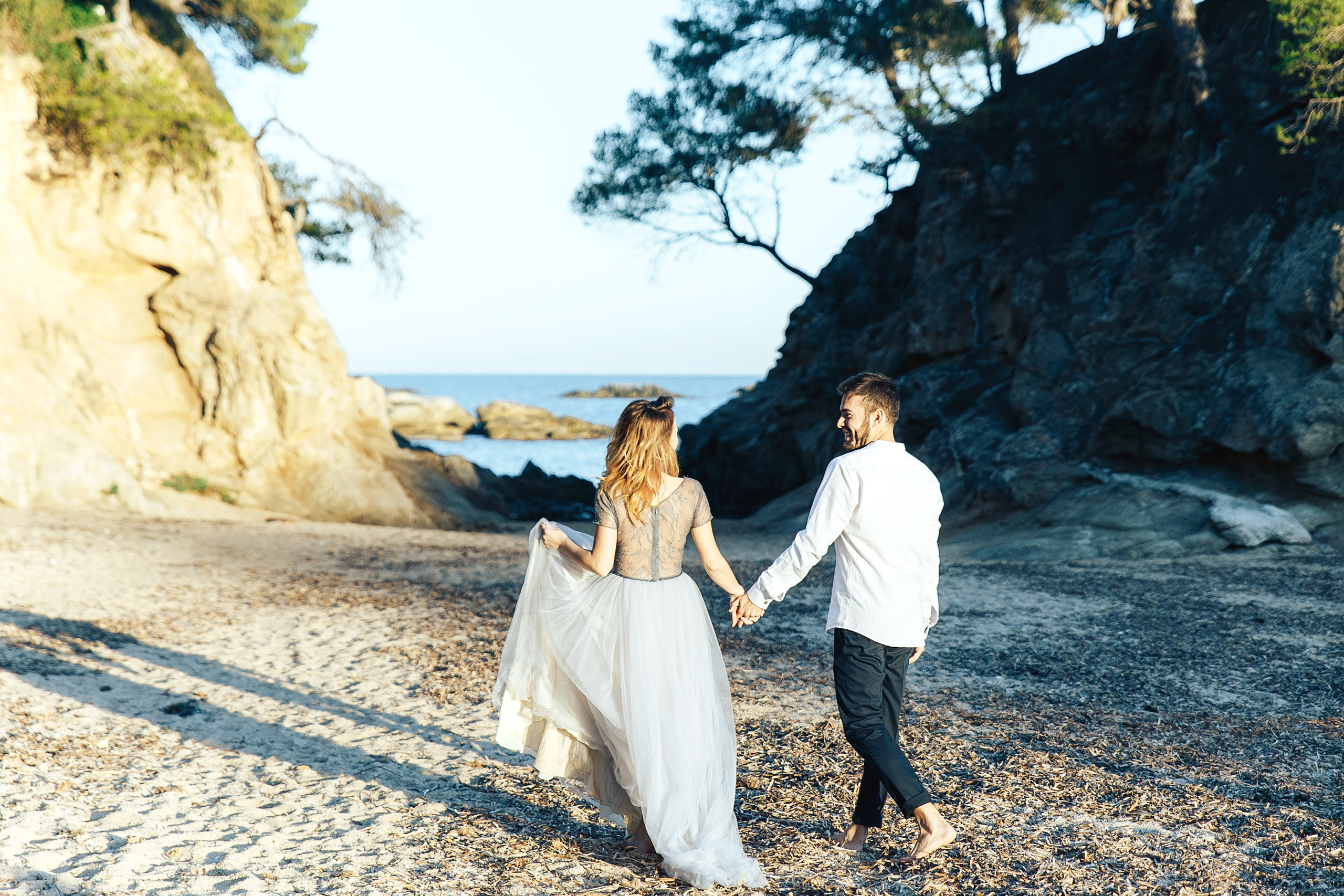 Свадебная фотосессия на побережье Коста Брава, Плая-де-Аро, Ллорет де. Фотограф в Барселоне, в Испании, по всей Европе - Андрей Пасечник. Тел