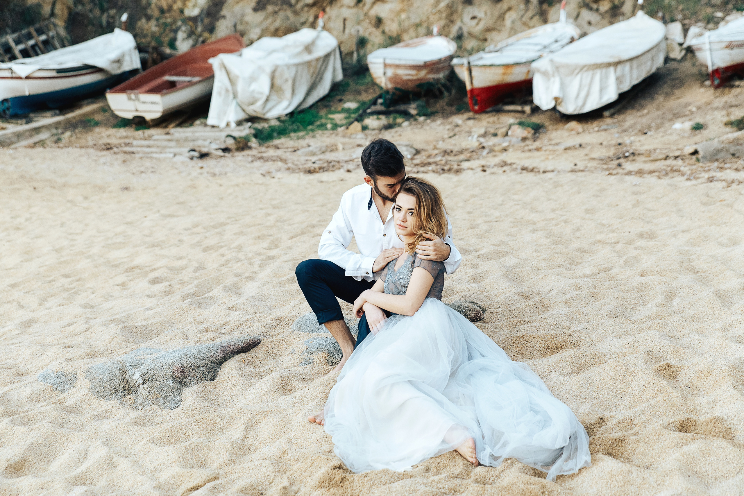 Свадебная фотосессия на побережье Коста Брава, Плая-де-Аро, Ллорет де. Фотограф в Барселоне, в Испании, по всей Европе - Андрей Пасечник. Тел