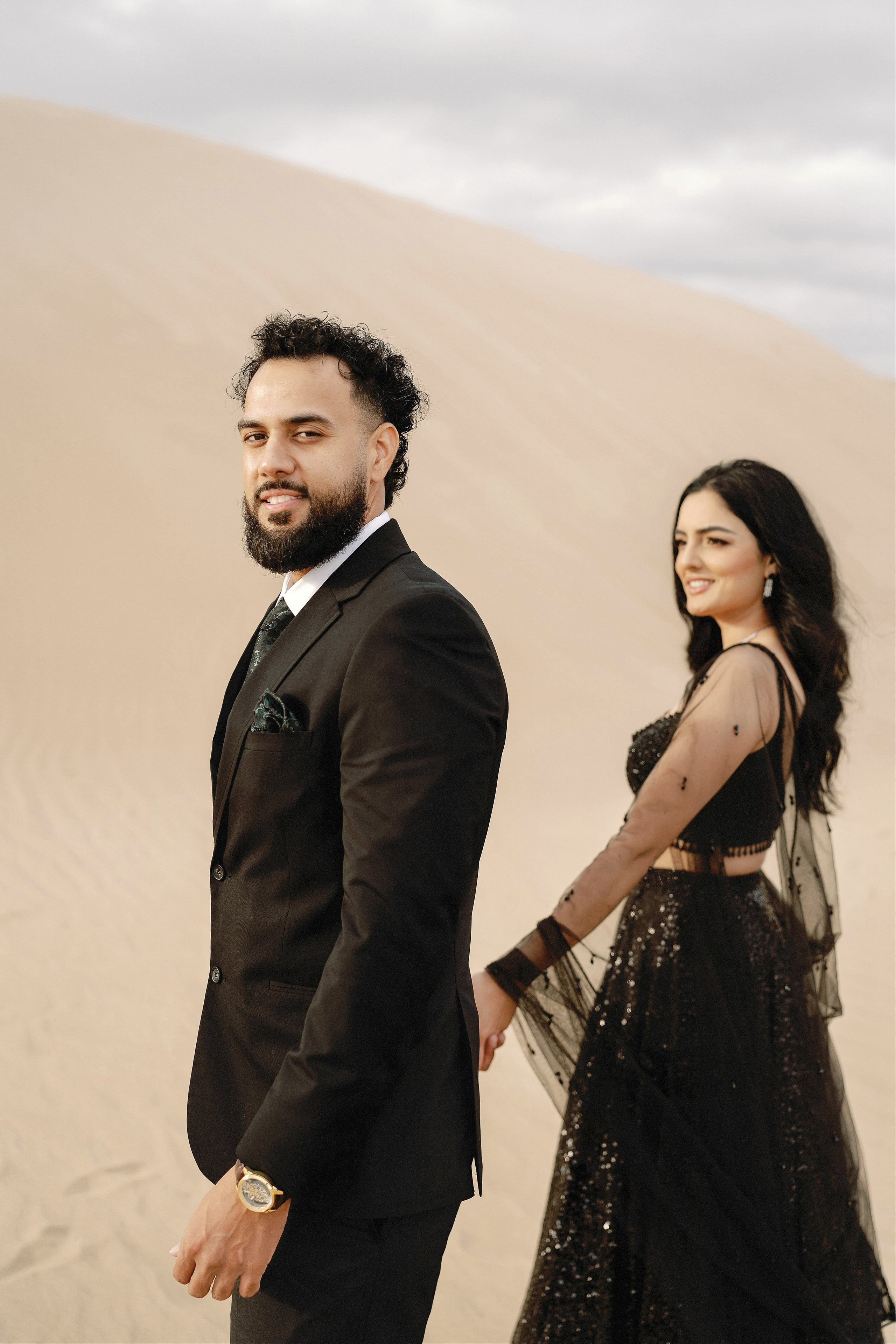 Elopement at Pismo Beach Sand Dunes, California. Wedding Photography & Videography Team in California, Los Angeles, San Francisco, San Diego and Travel