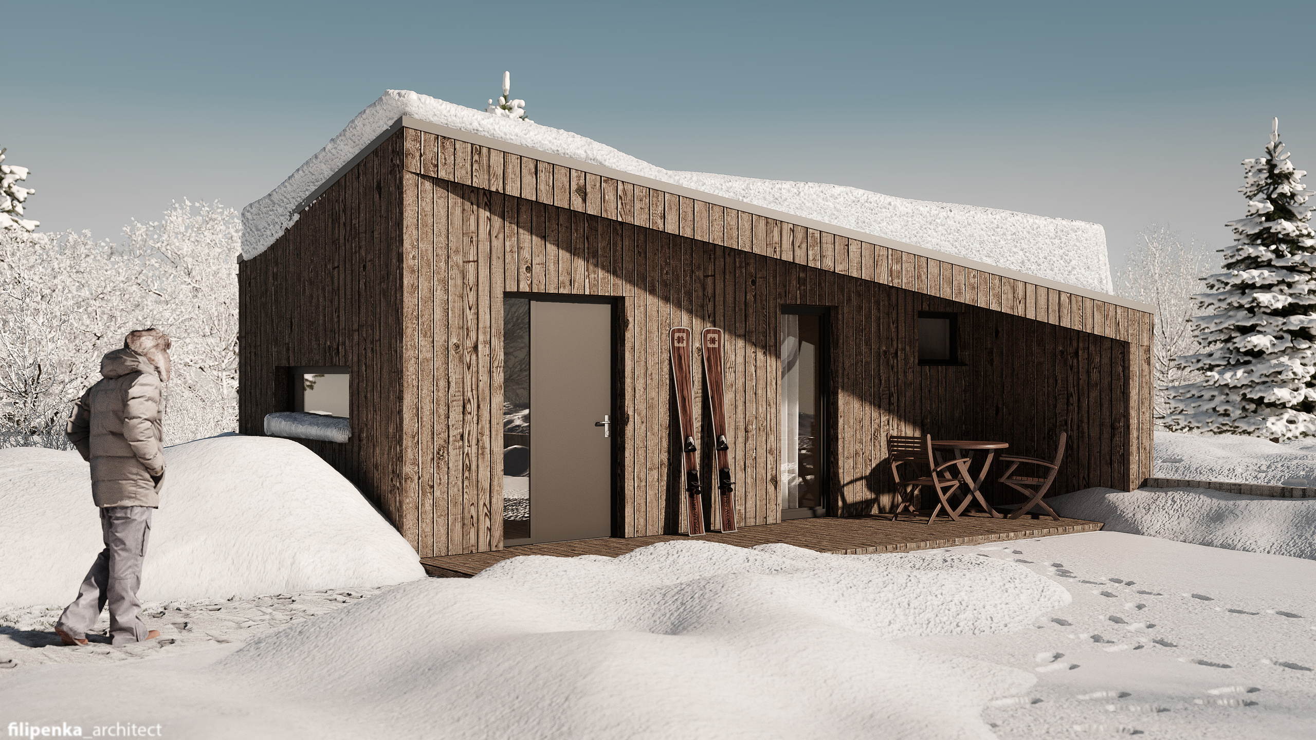 Domek pro hosty — Sulice. Filipenka architects