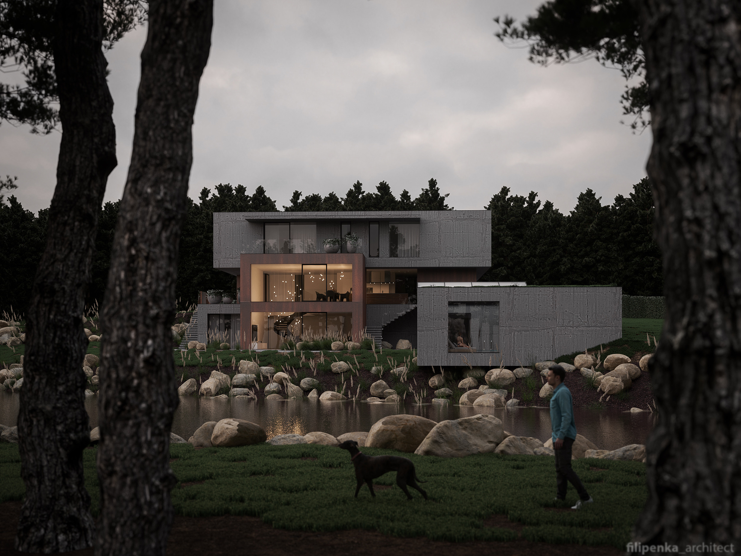 Vila v Říčanech u Prahy.