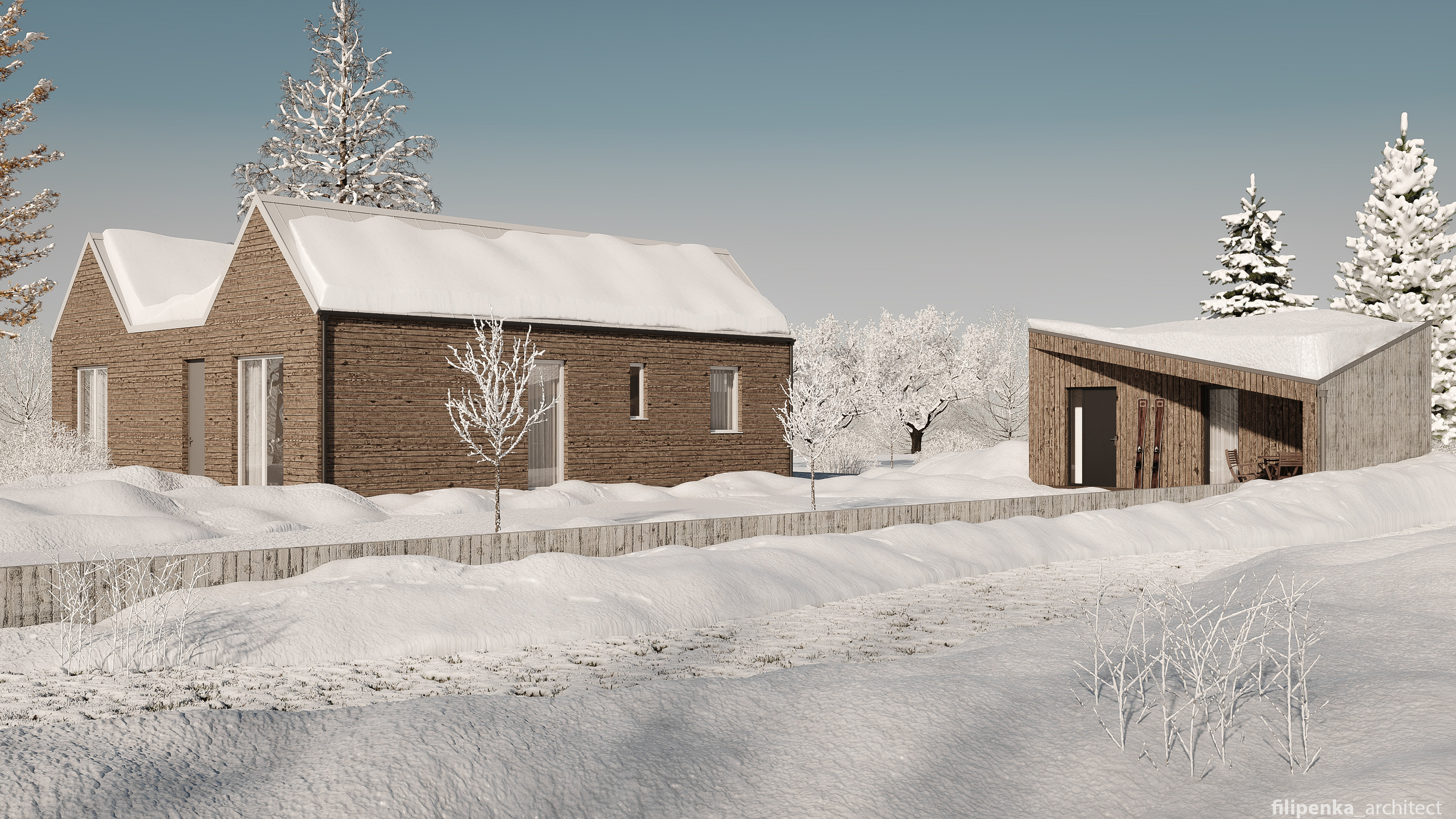 Domek pro hosty — Sulice. Filipenka architects