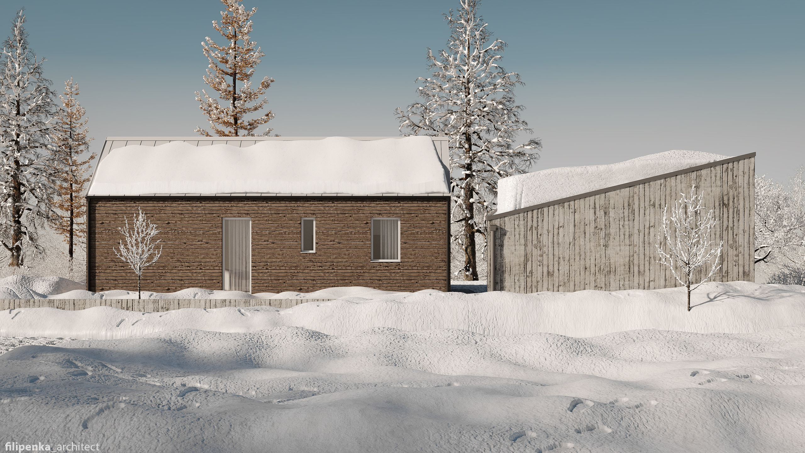 Domek pro hosty — Sulice. Filipenka architects