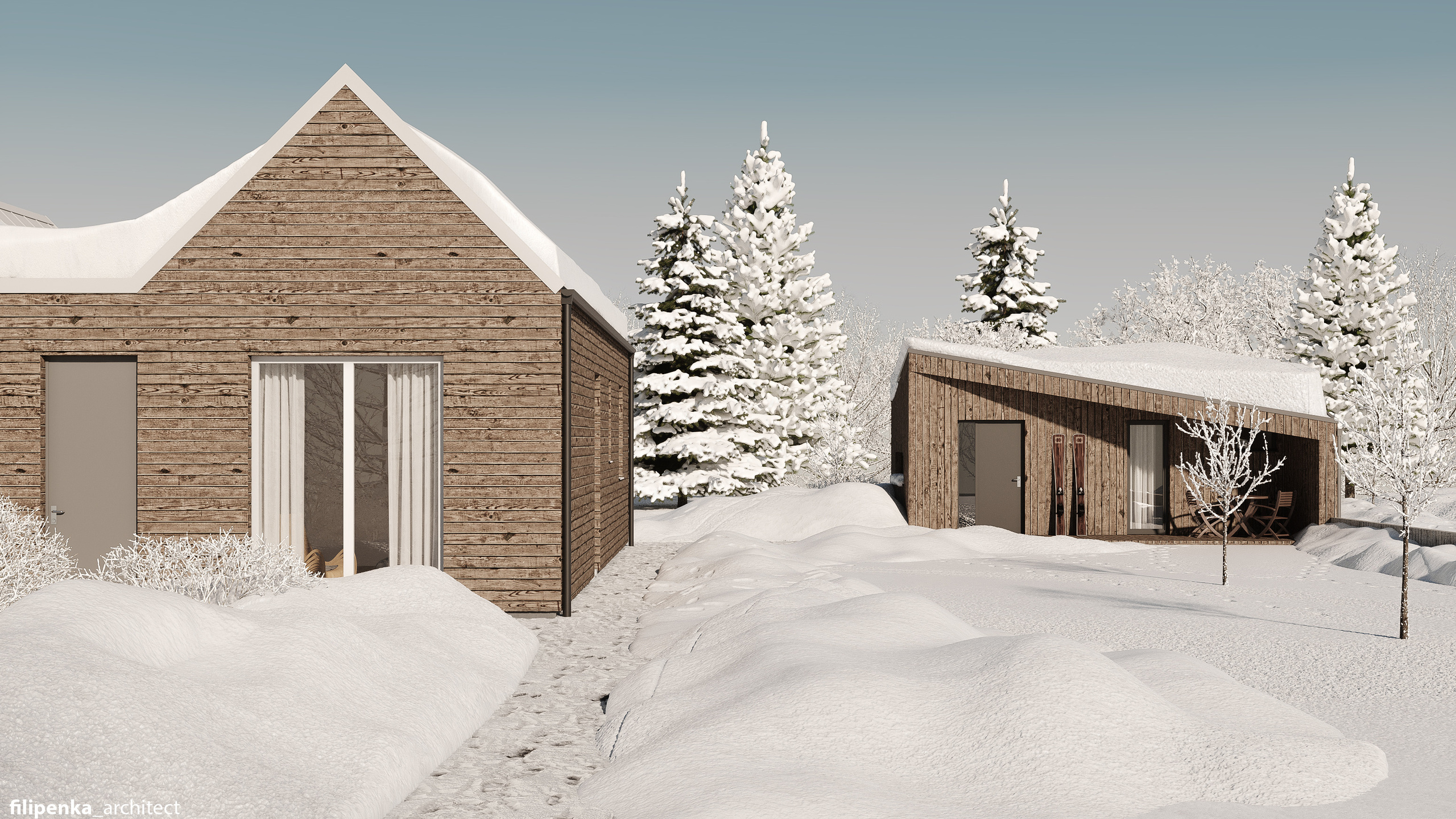 Domek pro hosty — Sulice. Filipenka architects