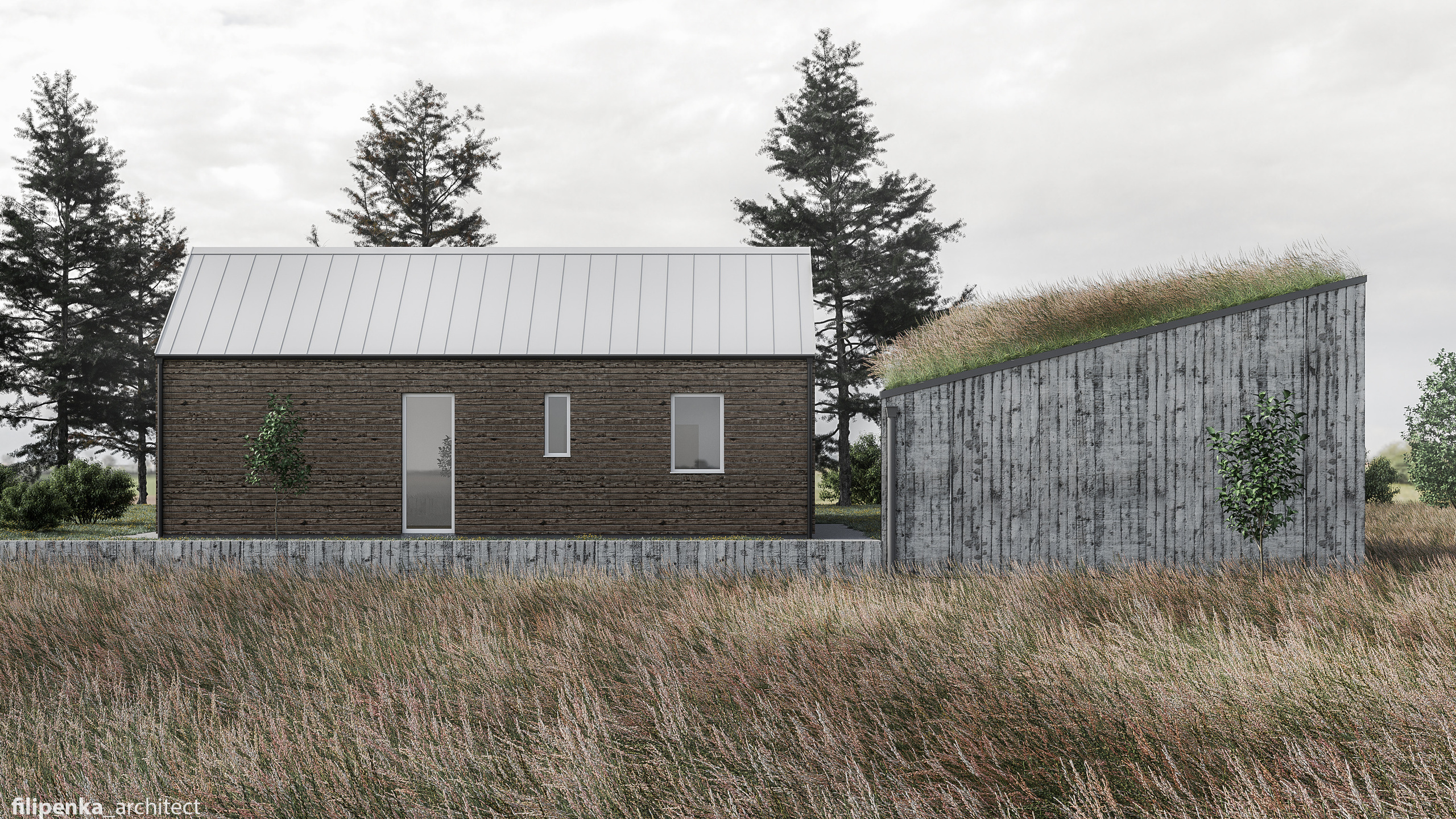 Domek pro hosty — Sulice. Filipenka architects