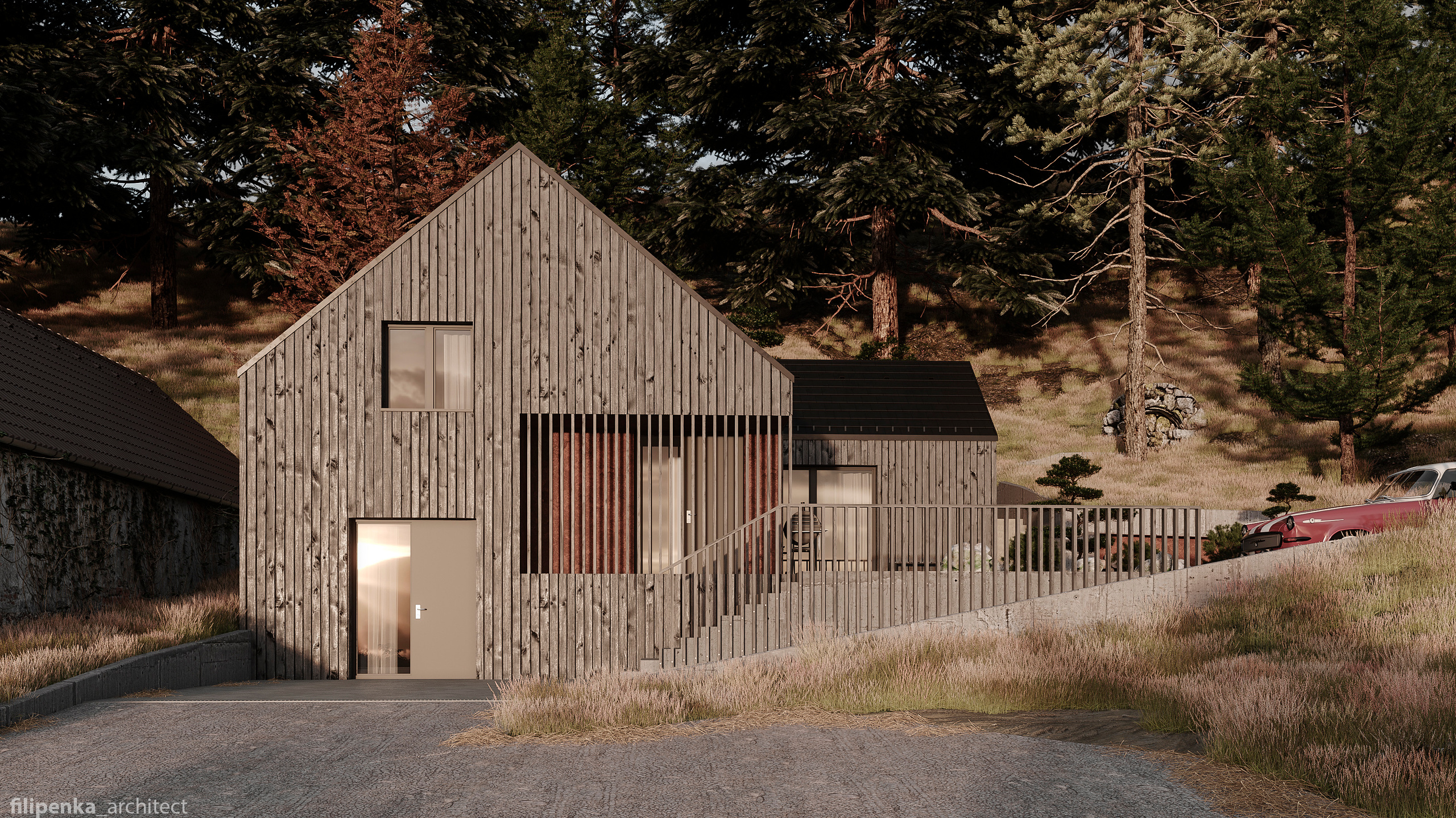 RD Albrechtice nad Vltavou. Filipenka architects