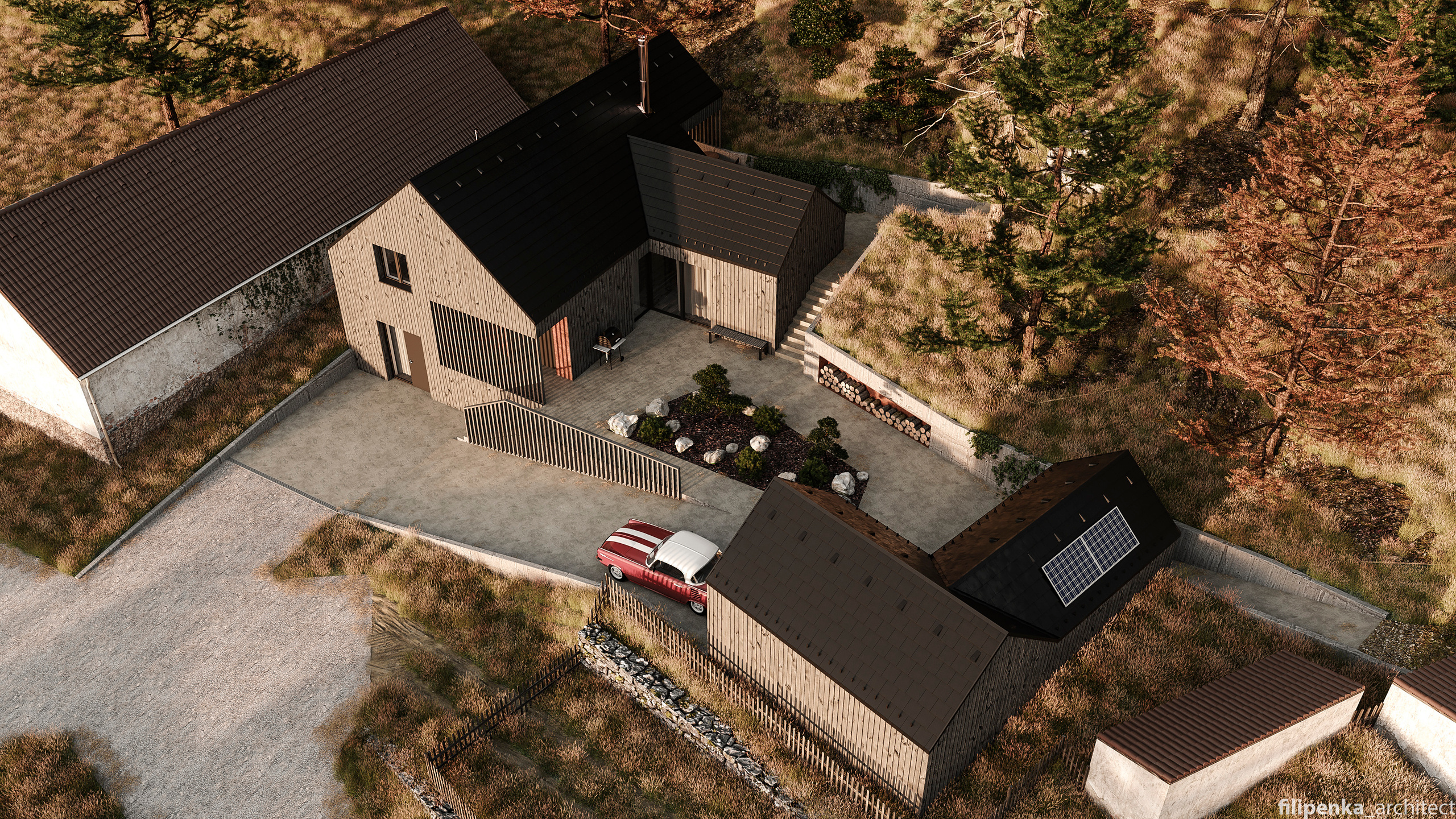 RD Albrechtice nad Vltavou. Filipenka architects