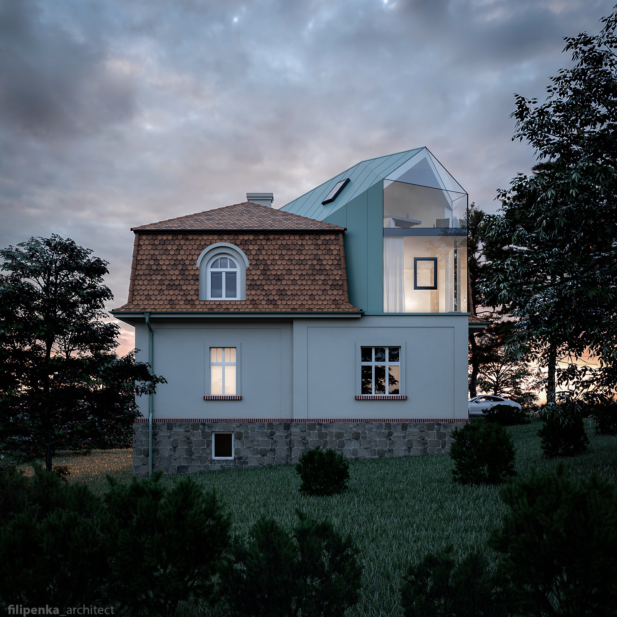 Přístavba a nástavba — Plzeň 1. Filipenka architects