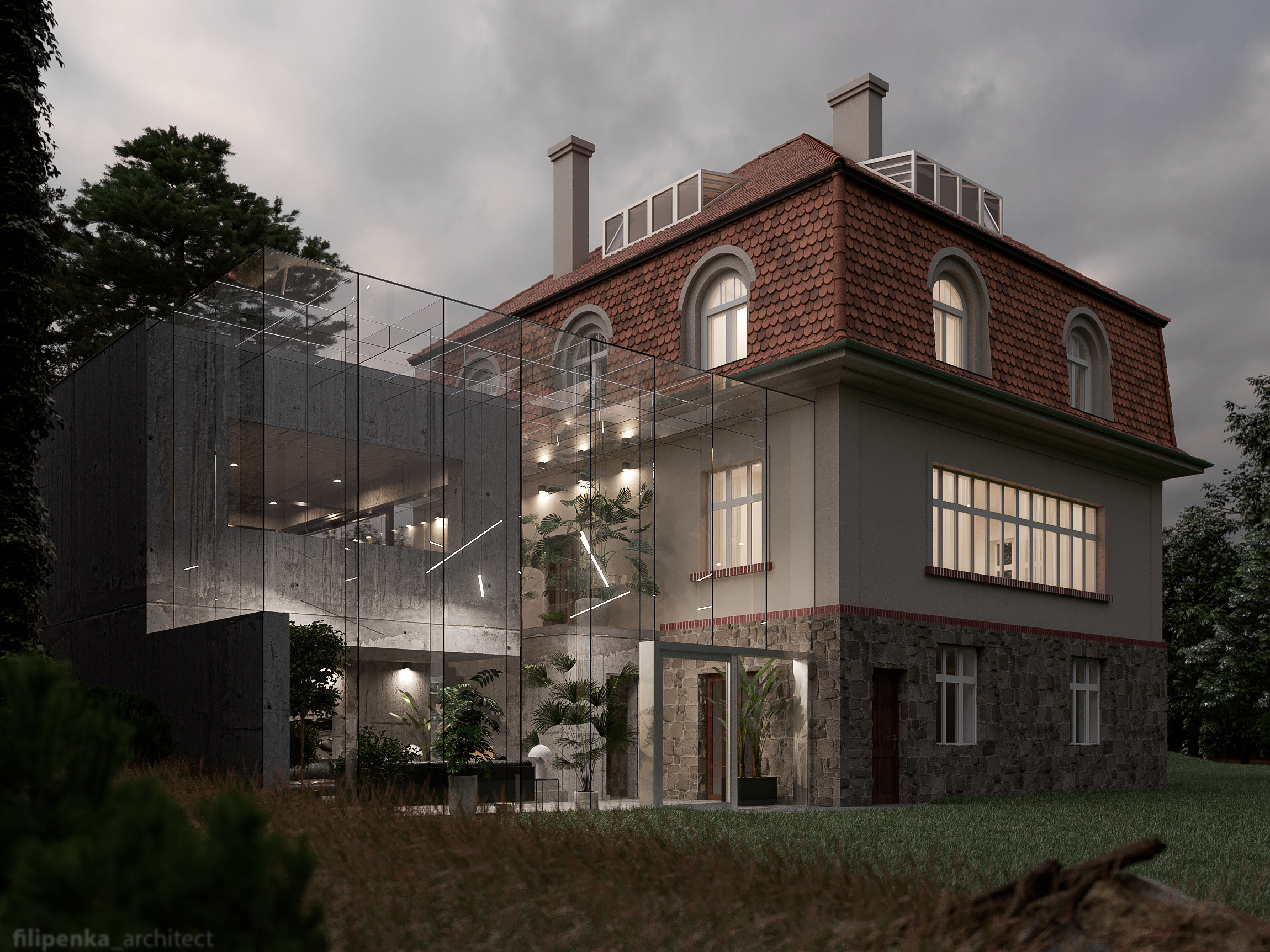 Přístavba a nástavba — Plzeň 2. Filipenka architects