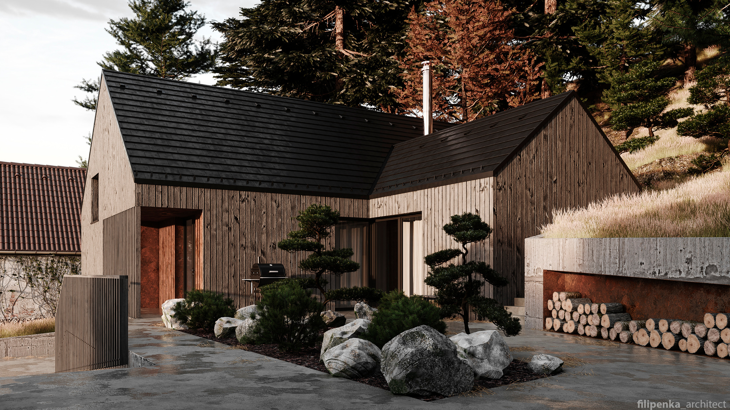 RD Albrechtice nad Vltavou. Filipenka architects