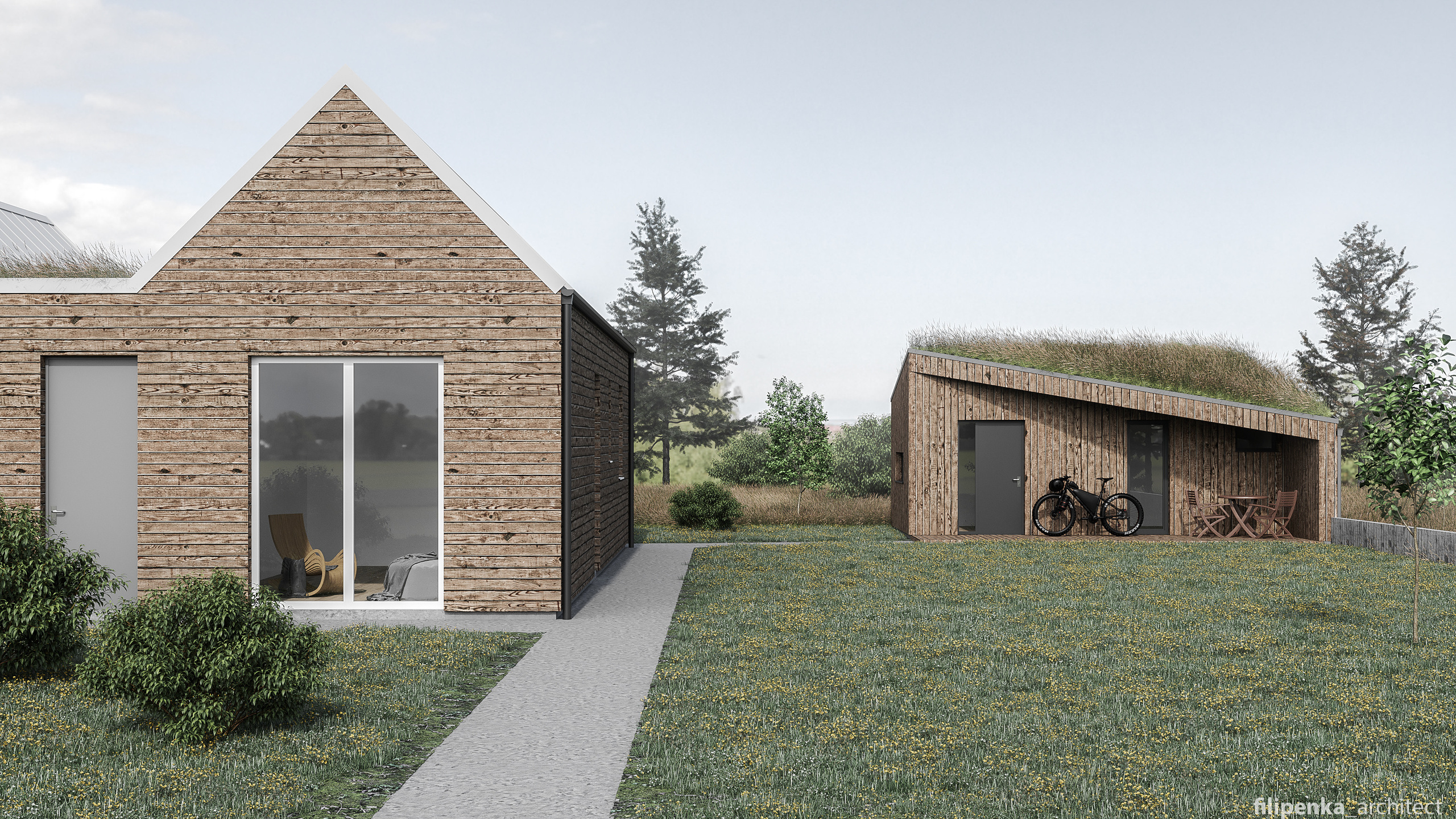 Domek pro hosty — Sulice. Filipenka architects