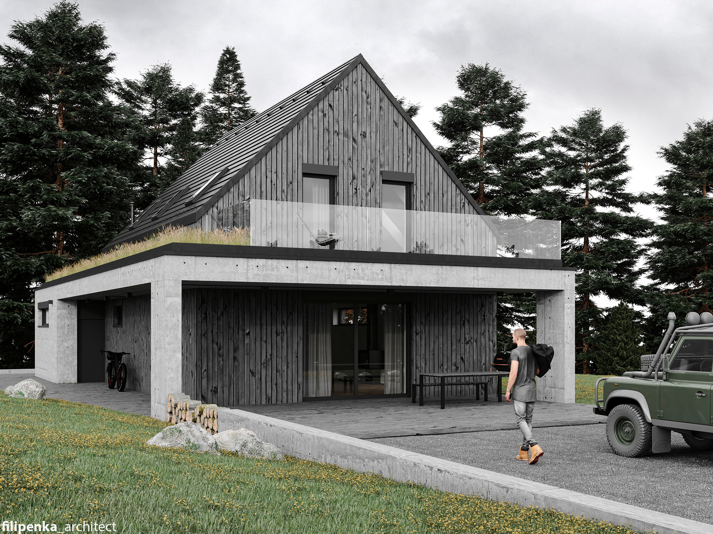 Rekreační chata — Hříměždice. Filipenka architects