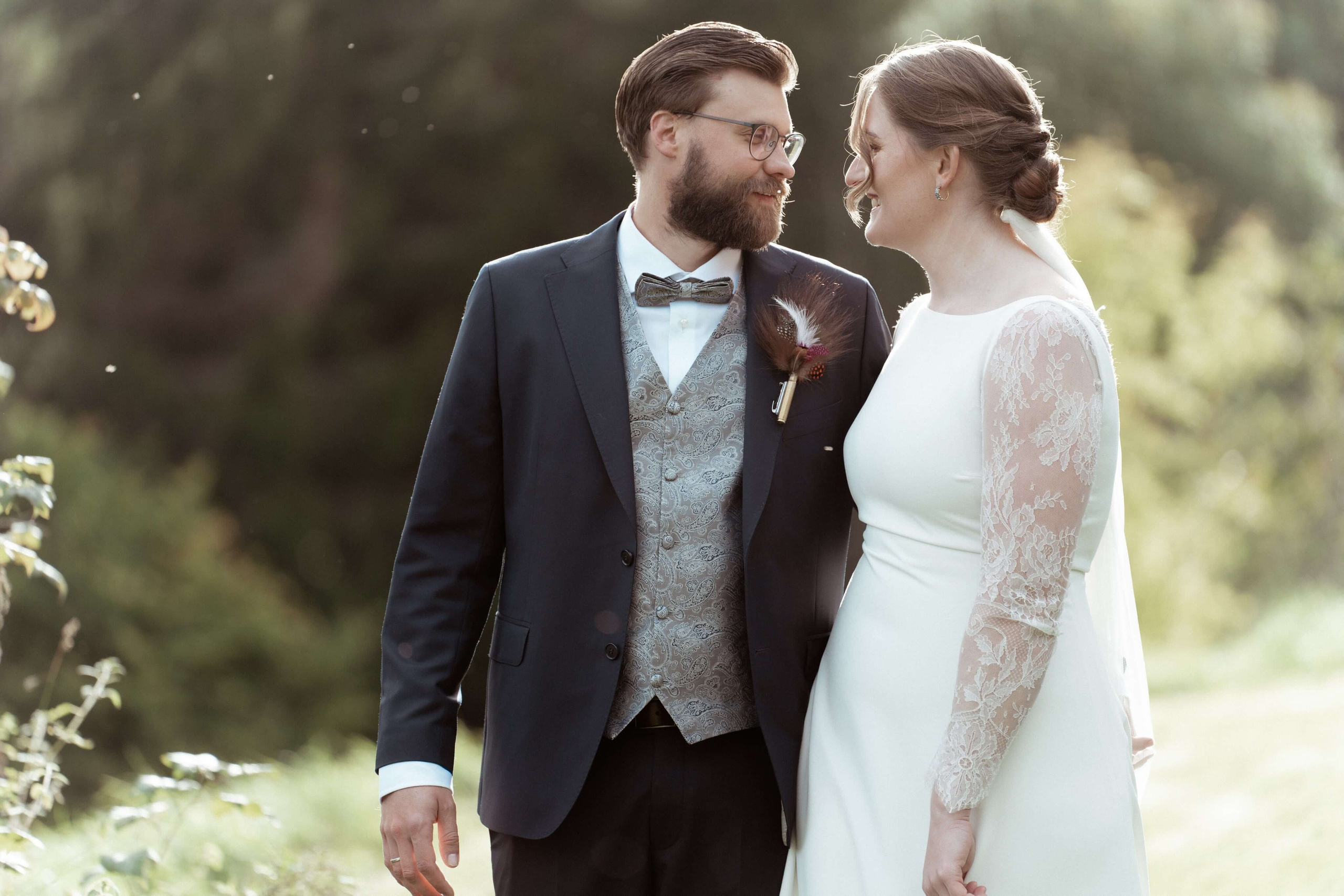 bryllupsfotograf Langesund, romantisk portrett