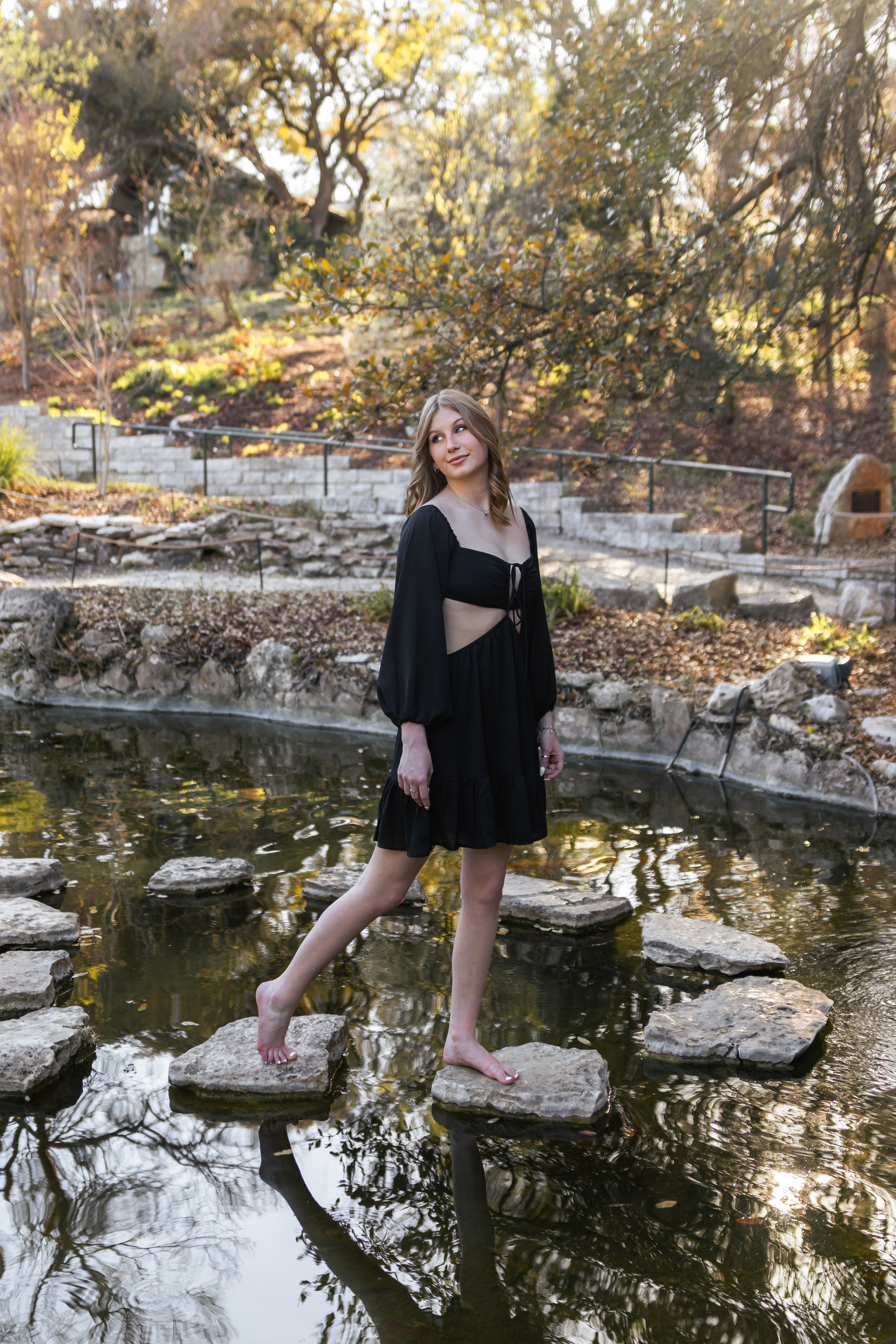 Raleigh’s graduation photoshoot at the Zilker Botanical Gardens