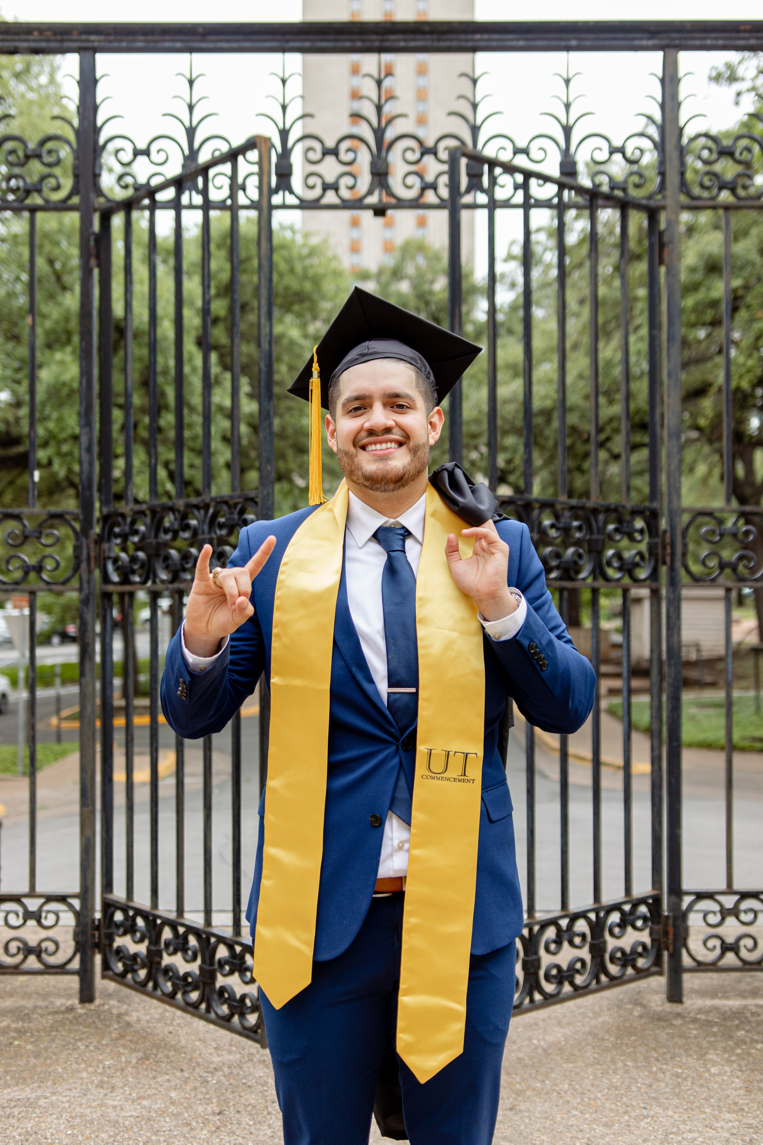 Pedro’s senior photoshoot at the University of Texas Austin