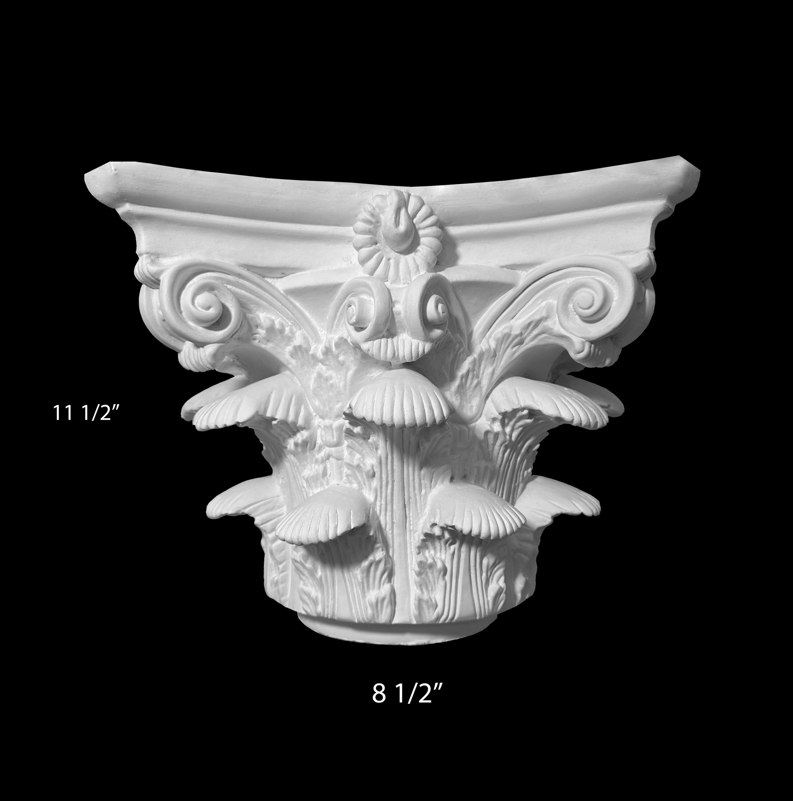 Columns. Plaster molding