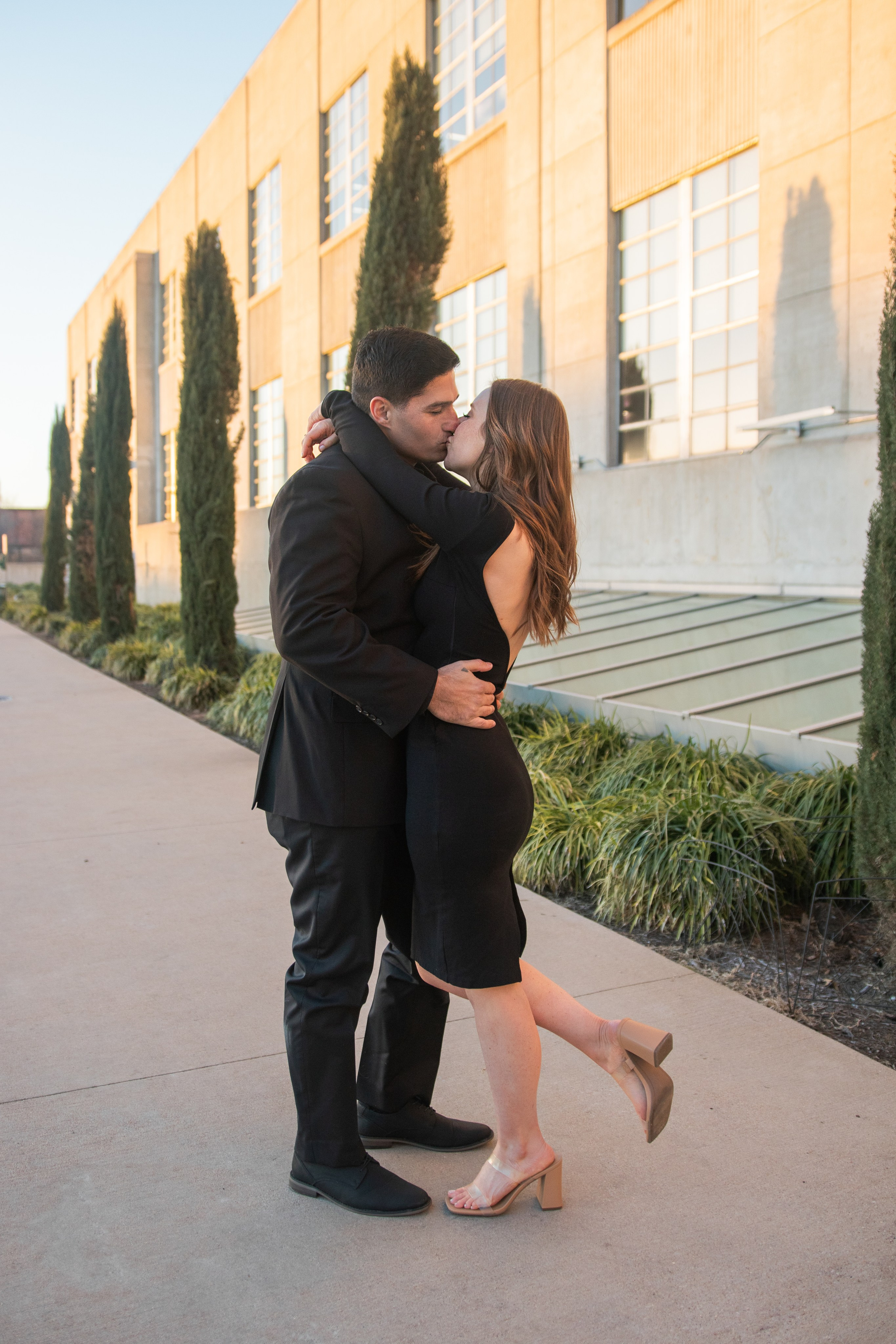 Joshua and Carrie’s couple’s photoshoot at Seaholm in Austin