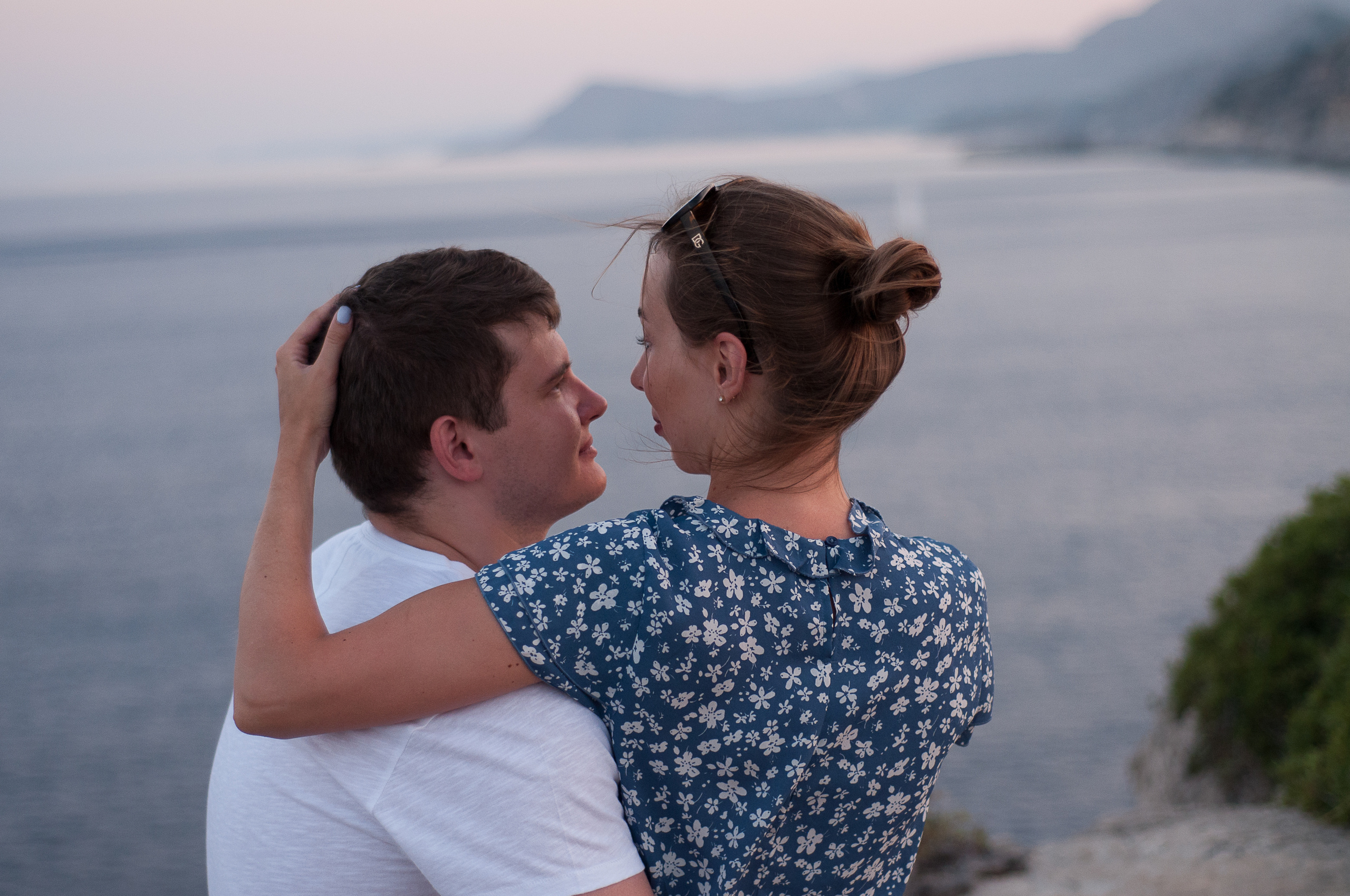 Life style. Photographer at Santorini