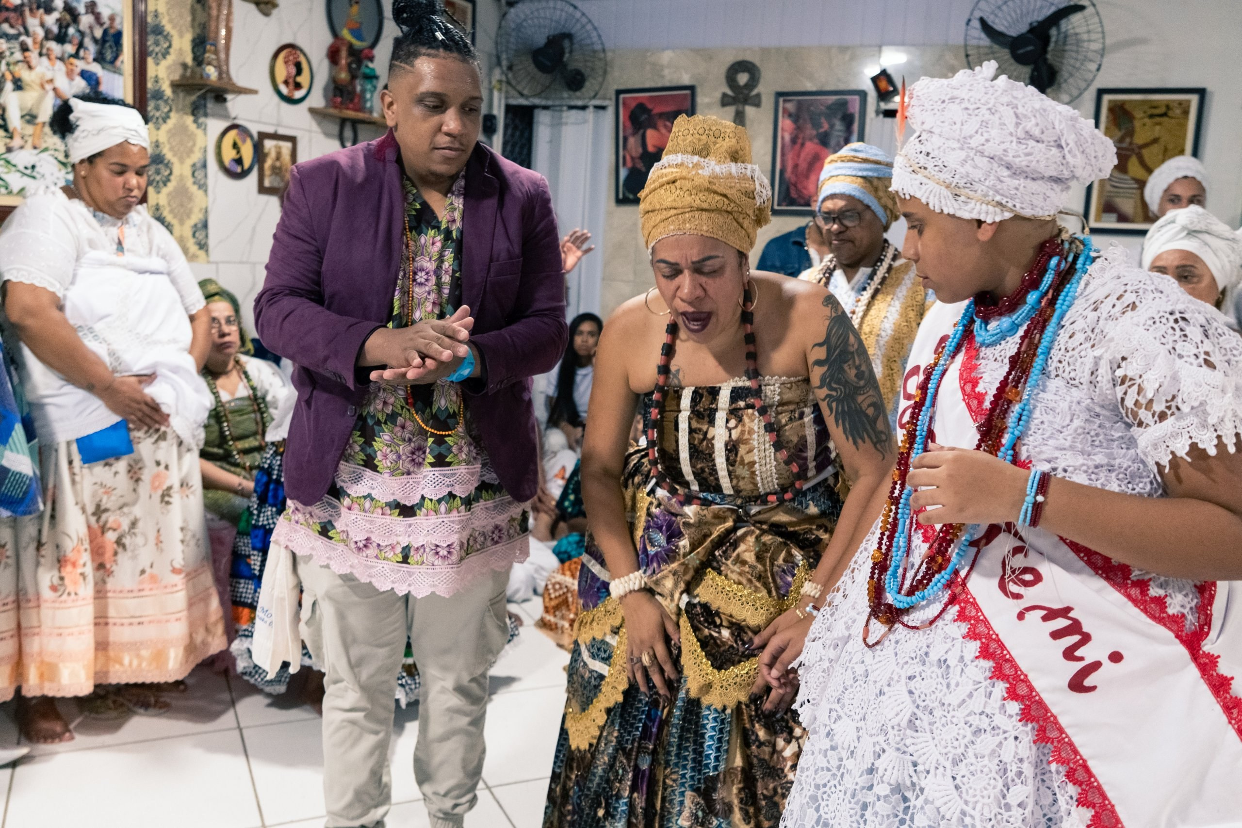 19/04/2025 — Iniciação Oloyê Pablo, Ajoyê Maria Júlia e Iyawo Arthur. Aladá Produções