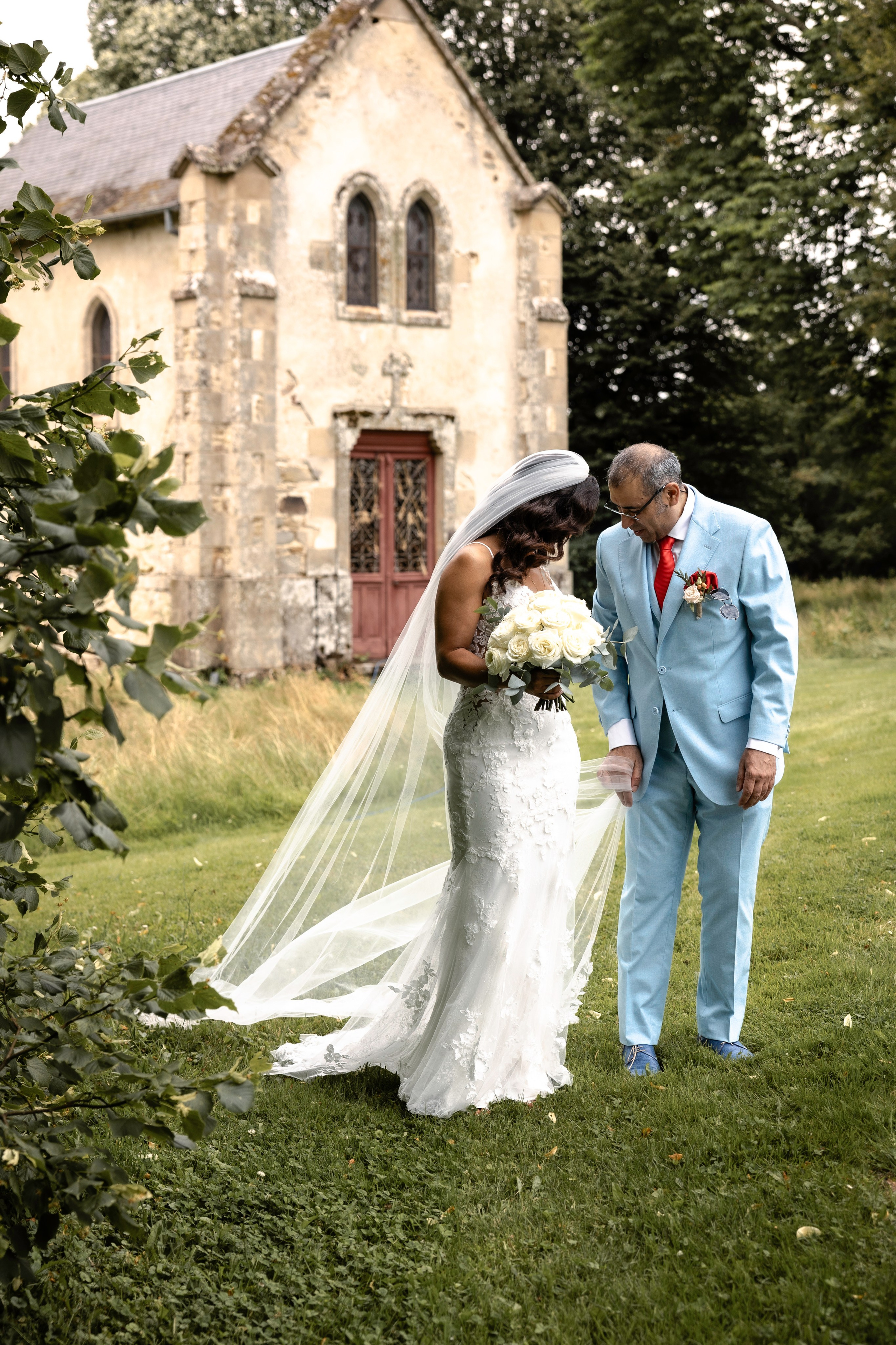 Roxane & Denis. Wedding at Abbaye du Palais, Thauron, France. June 29, 2024. Евгения Смирнова — Ваш фотограф в Тулузе и на юго-западе Франции