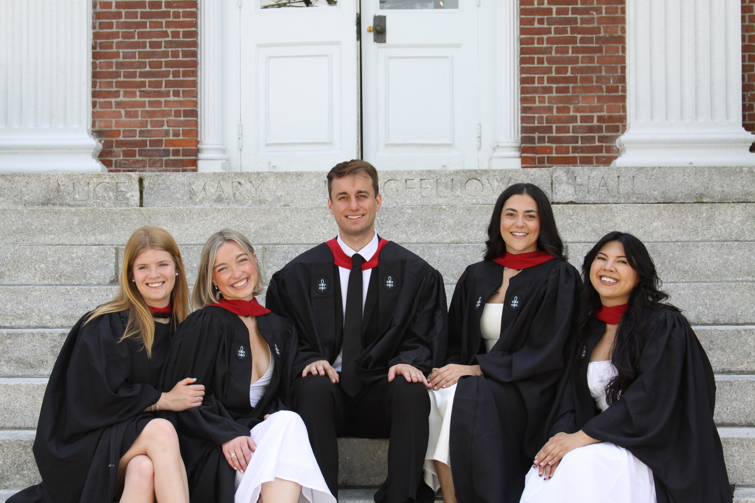 Masters graduation with Talia (group shoot). Kelly Sang, graduation and portrait photographer in Boston