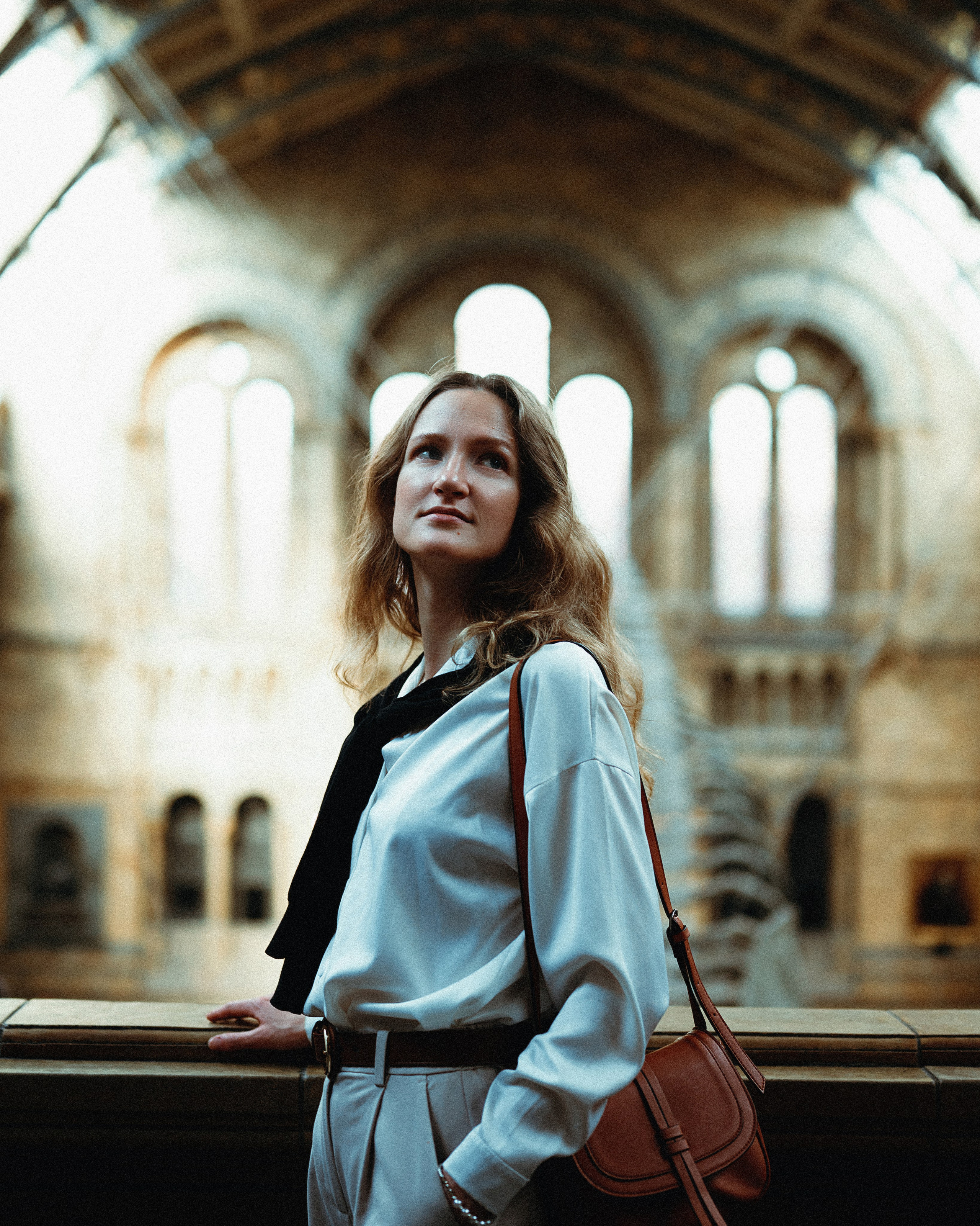 Natural History Museum photoshoot in Dark Academia style. Moth & Moss Photography