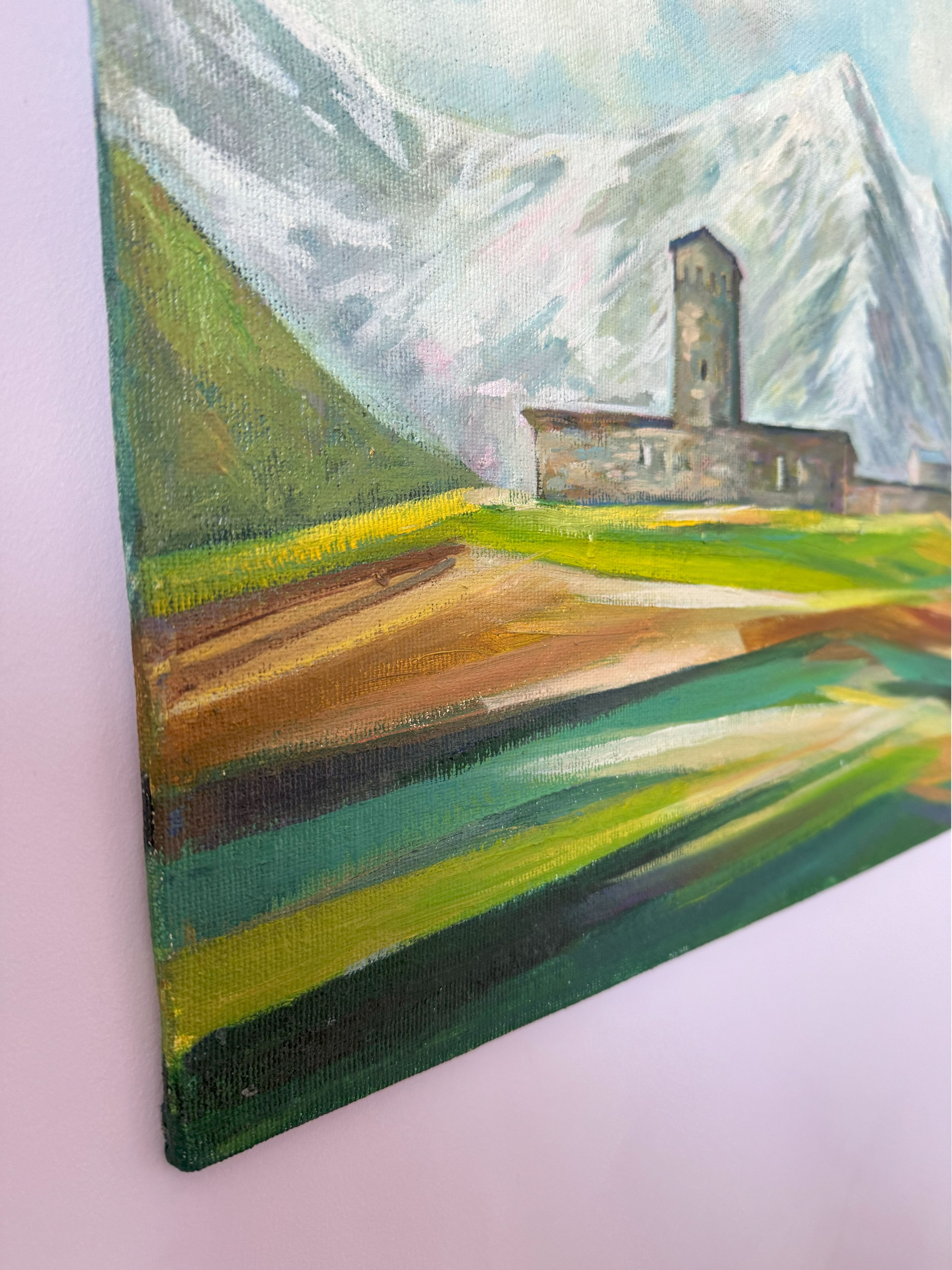 «Ushguli church of the Mother of God». Художник живописец Савелова Ольга